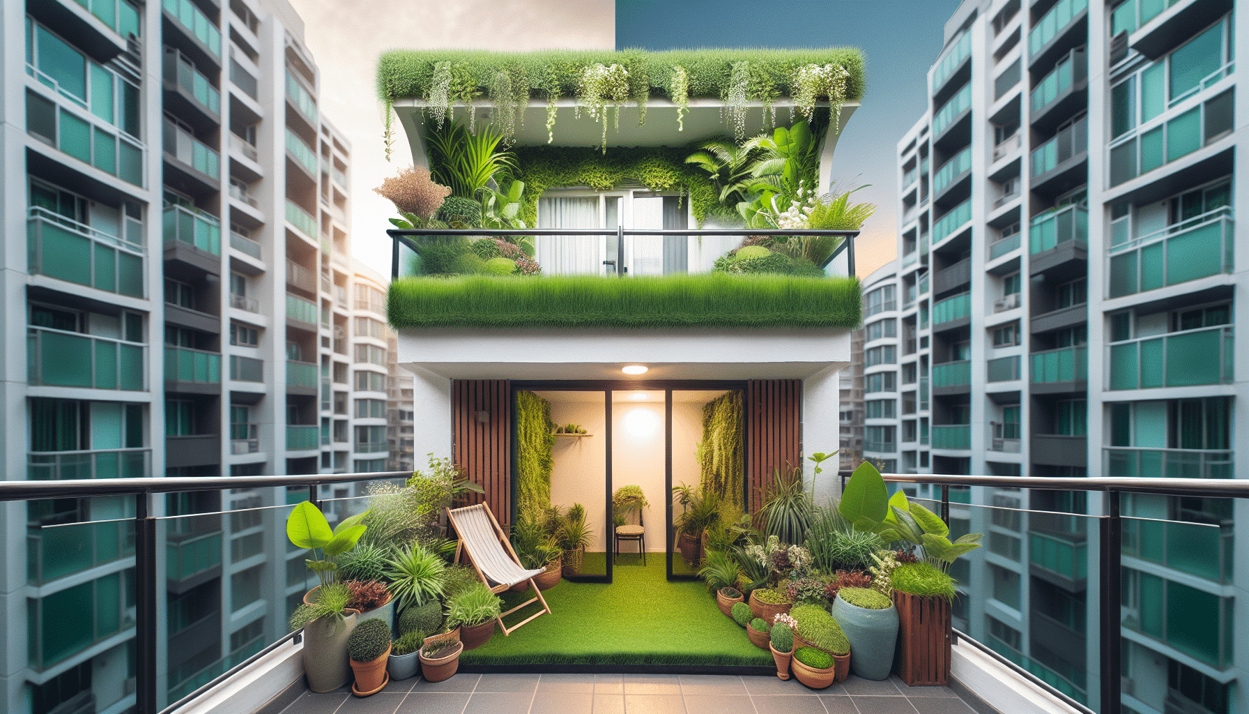 De Mini Balcón Deslucido a Paraíso Verde: La Increíble Transformación con Césped Artificial