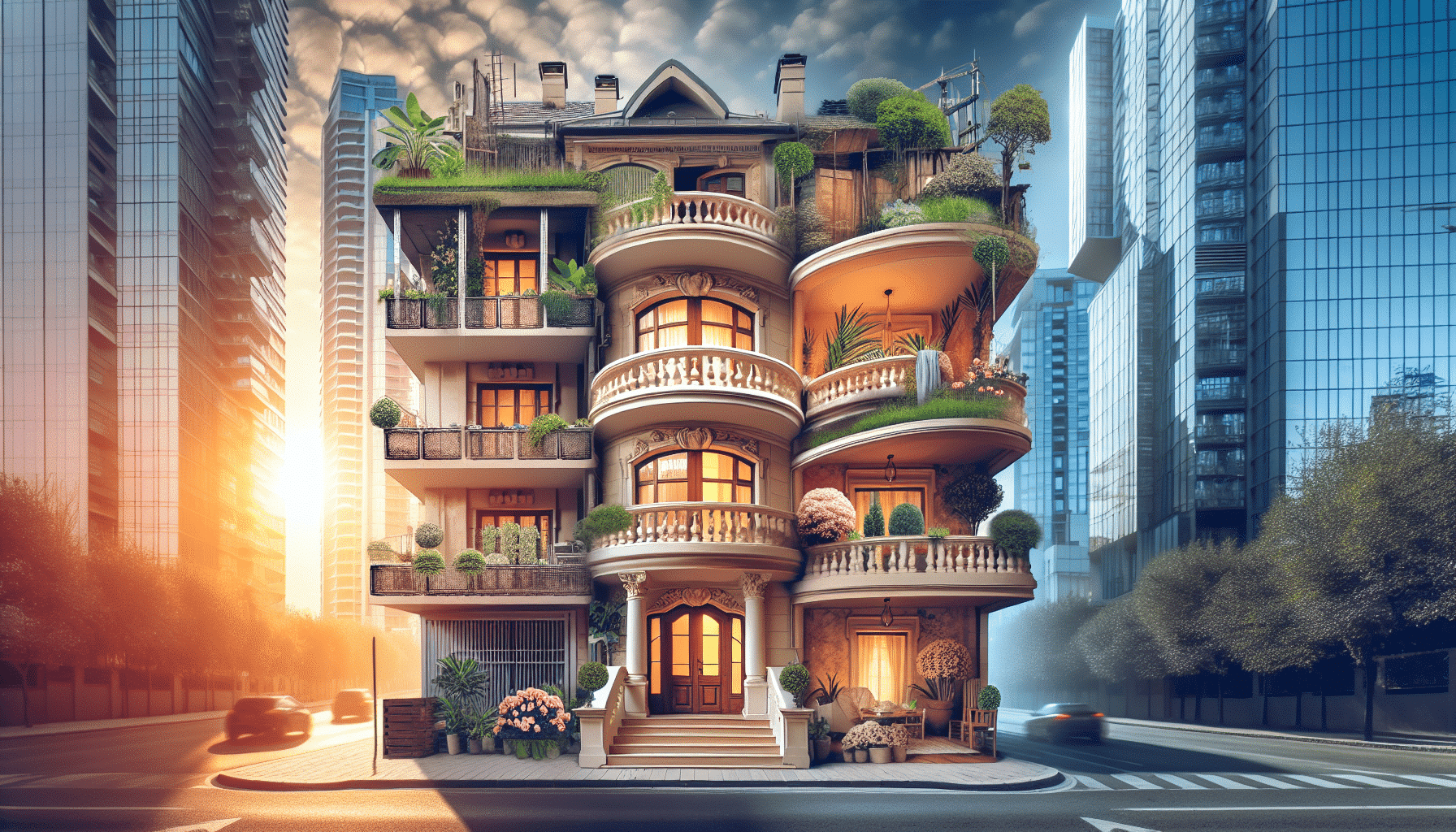 Metamorfosis Milagrosa: Balcón Modesto se Integra Perfectamente en Barrio exclusivo sin Renovaciones