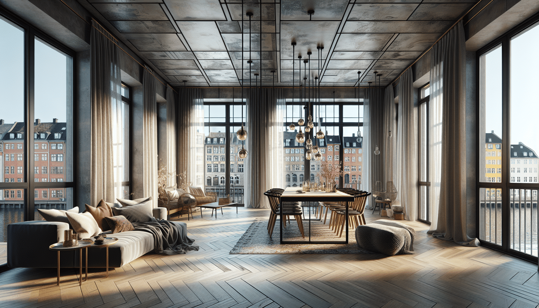 Fusión de Tradición y Modernidad en un Lujoso Apartamento de Nyhavn, Dinamarca