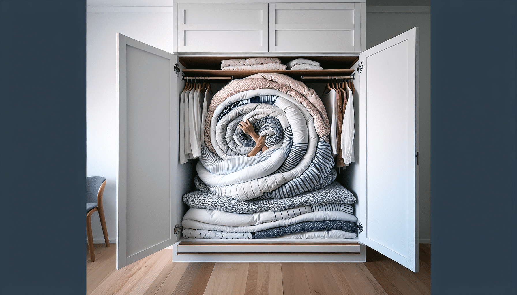 Descubre el Secreto para Doblar Sábanas y Edredones Sin Que Ocupen Espacio en tu Armario