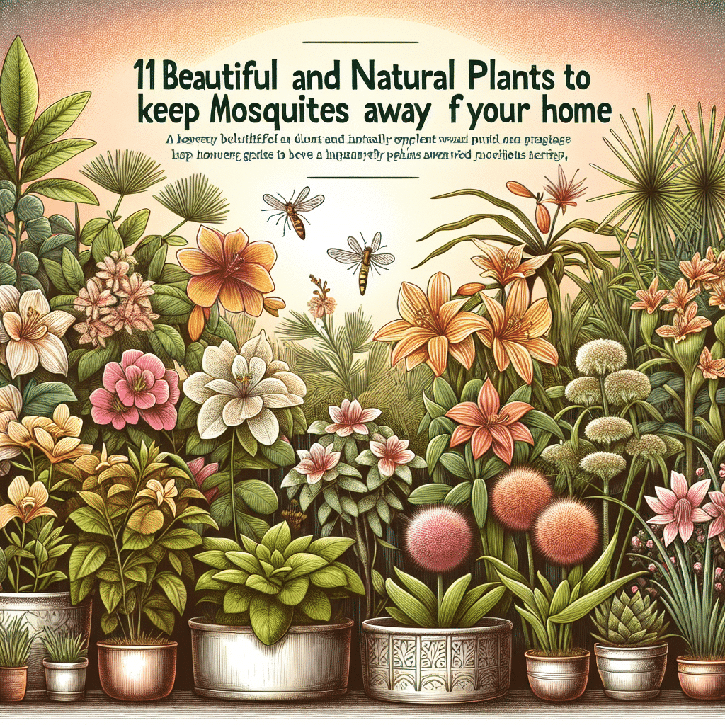 11 Plantas Hermosas y Naturales para Mantener los Mosquitos Lejos de tu Hogar