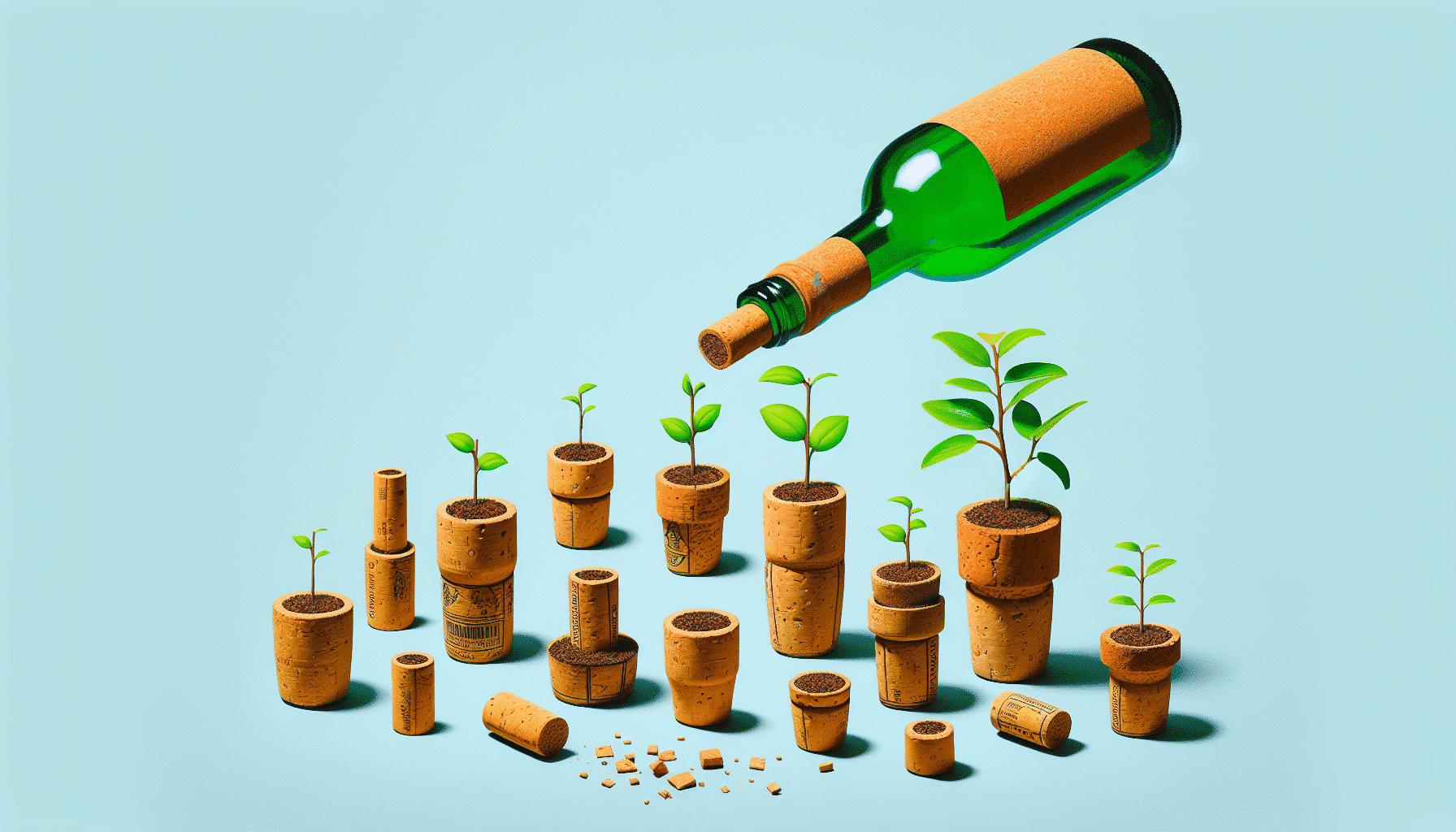 Transforma Corchos de Botellas en Encantadoras Mini Macetas Eco-Amigables