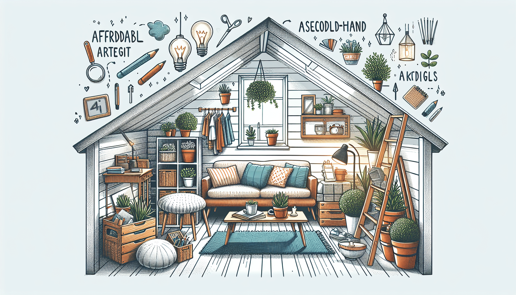 Soluciones Ingeniosas y Económicas para Embellecer tu Buhardilla