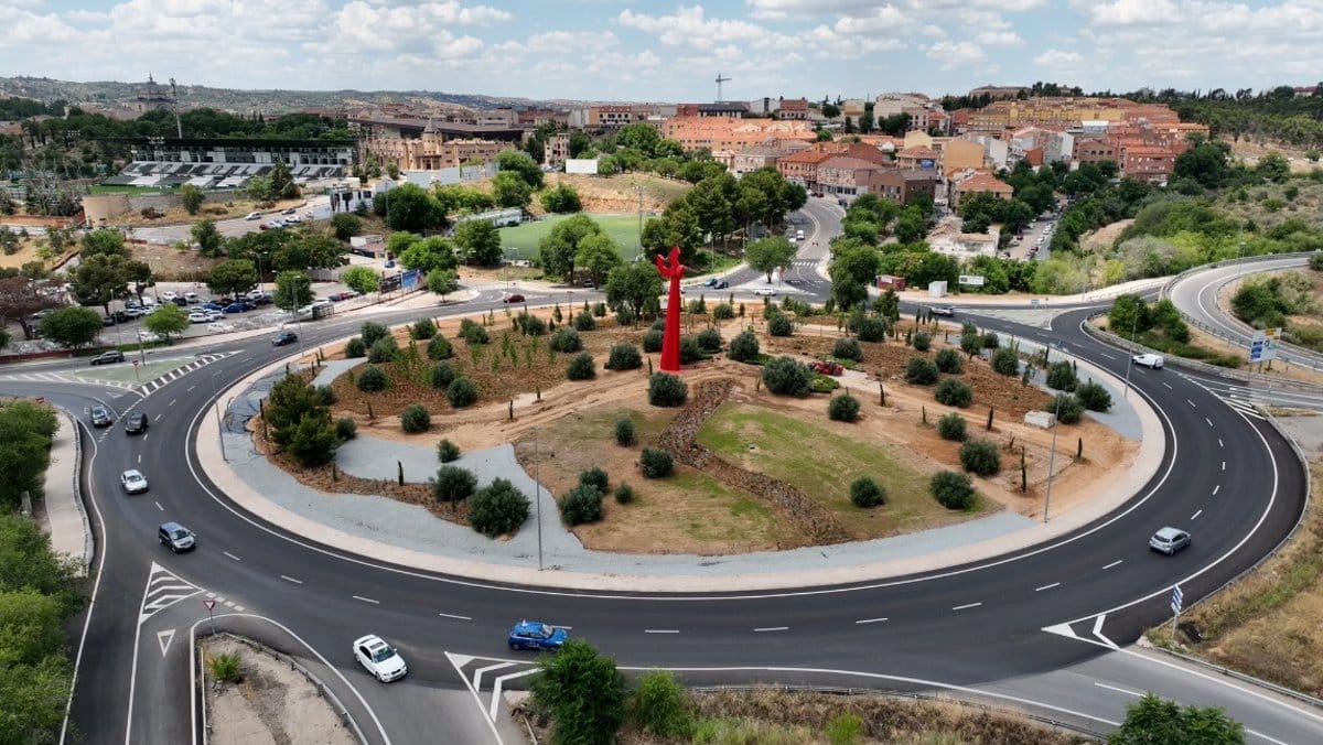 Nueva ruta peatonal y ciclista une la avenida de Madrid con la glorieta del Salto de Caballo en Toledo