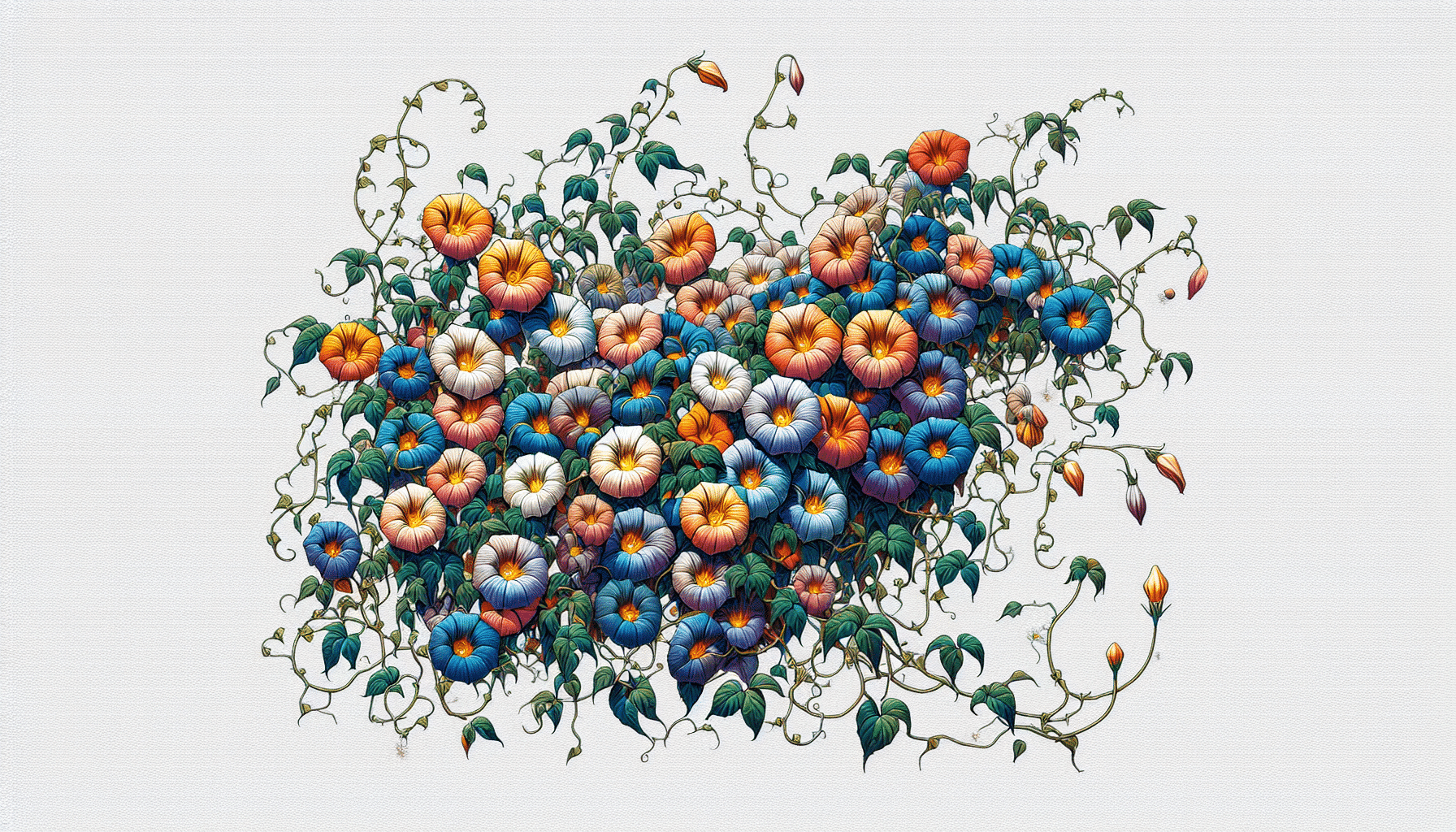 Exótica Planta Trepadora: Resistente y de Crecimiento Rápido con Flores Vibrantes Todo el Año