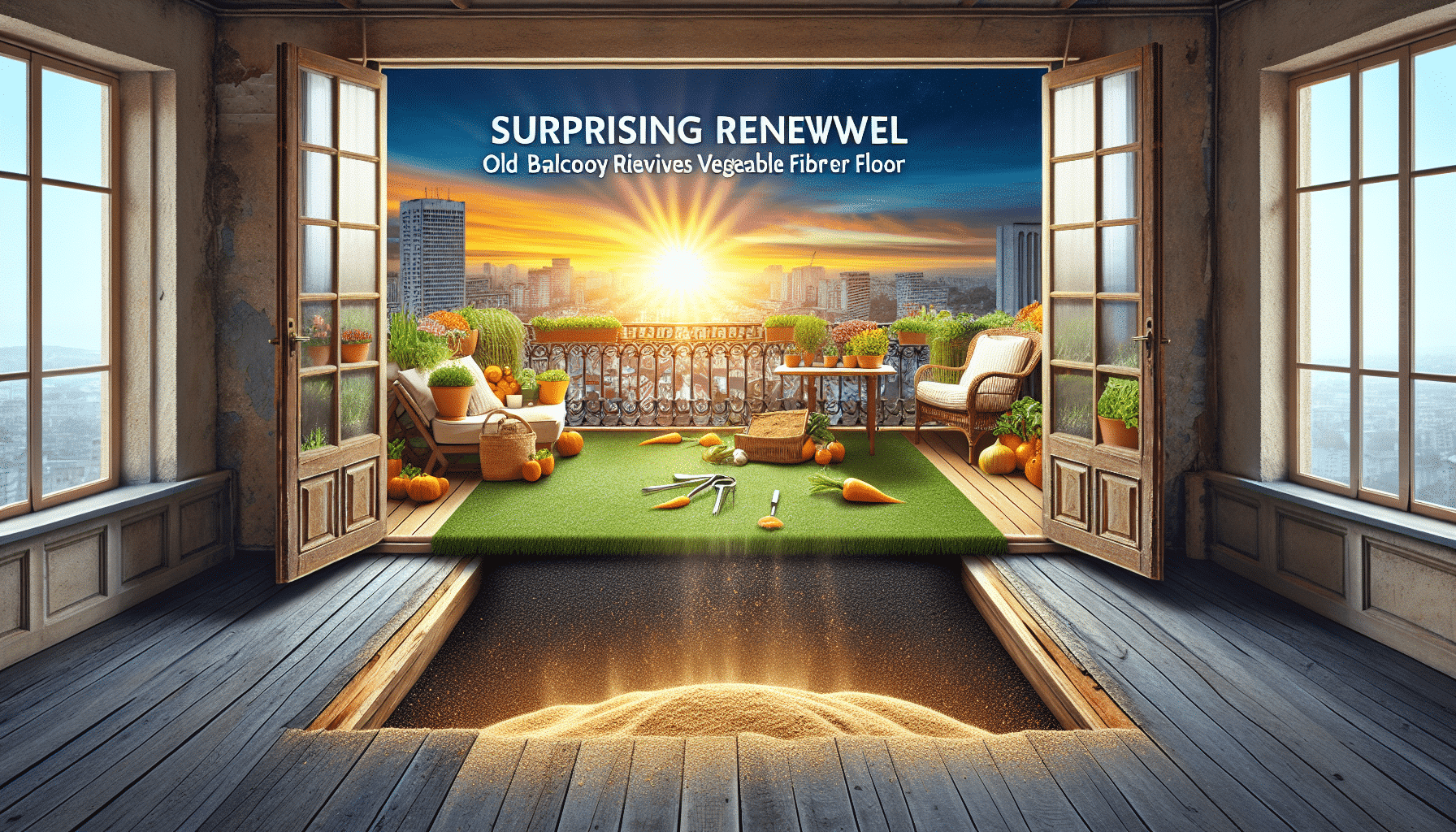 Transformación Asombrosa: Balcón Renace con Suelo Ecológico de Fibras Naturales
