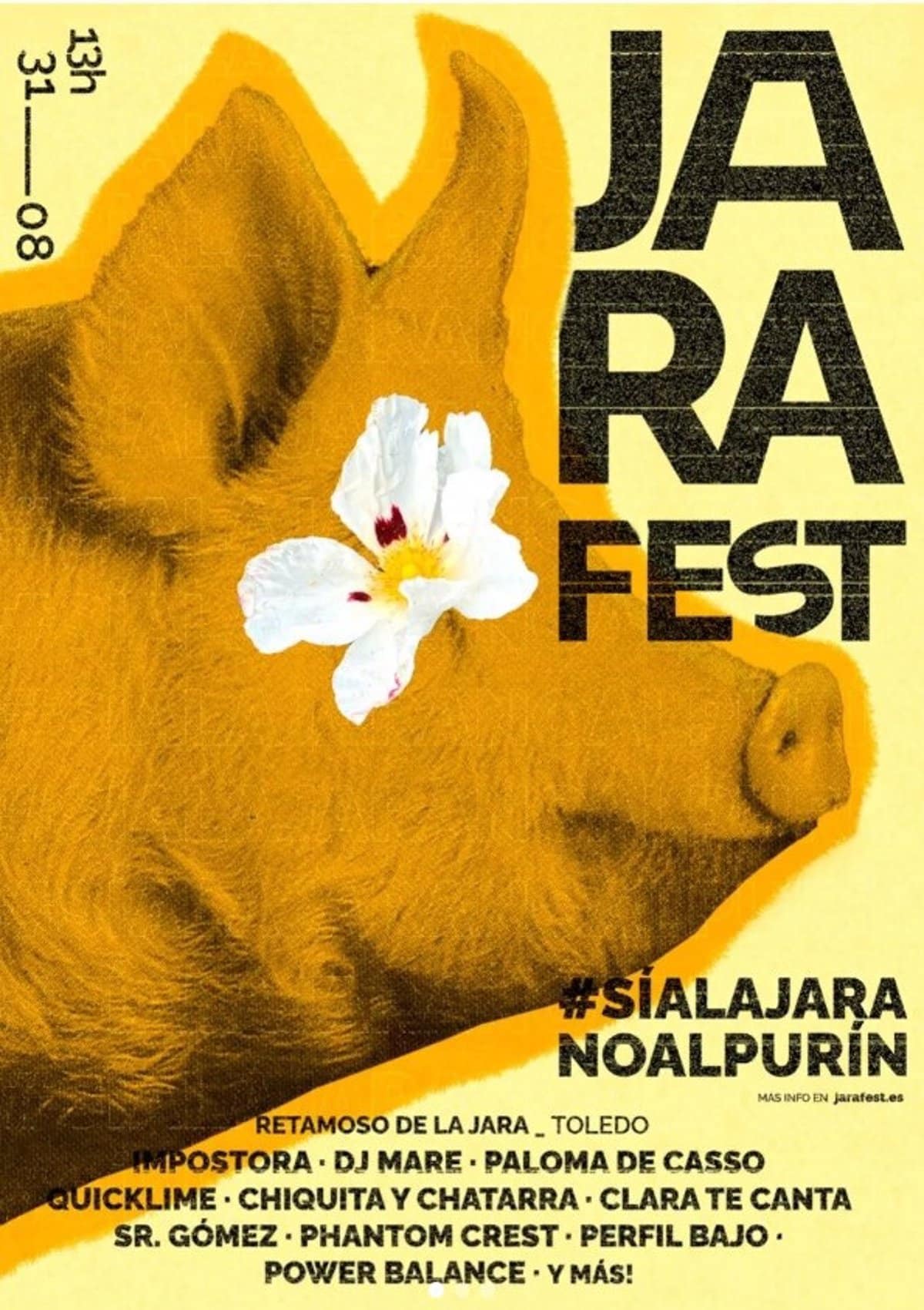 El Jarafest llega a Retamoso de la Jara el 31 de agosto en defensa de la Jara y en contra del purín.