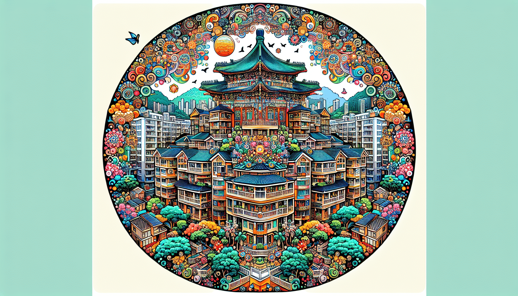 Innovadora Propuesta China para Residencia en el Corazón de la Ciudad