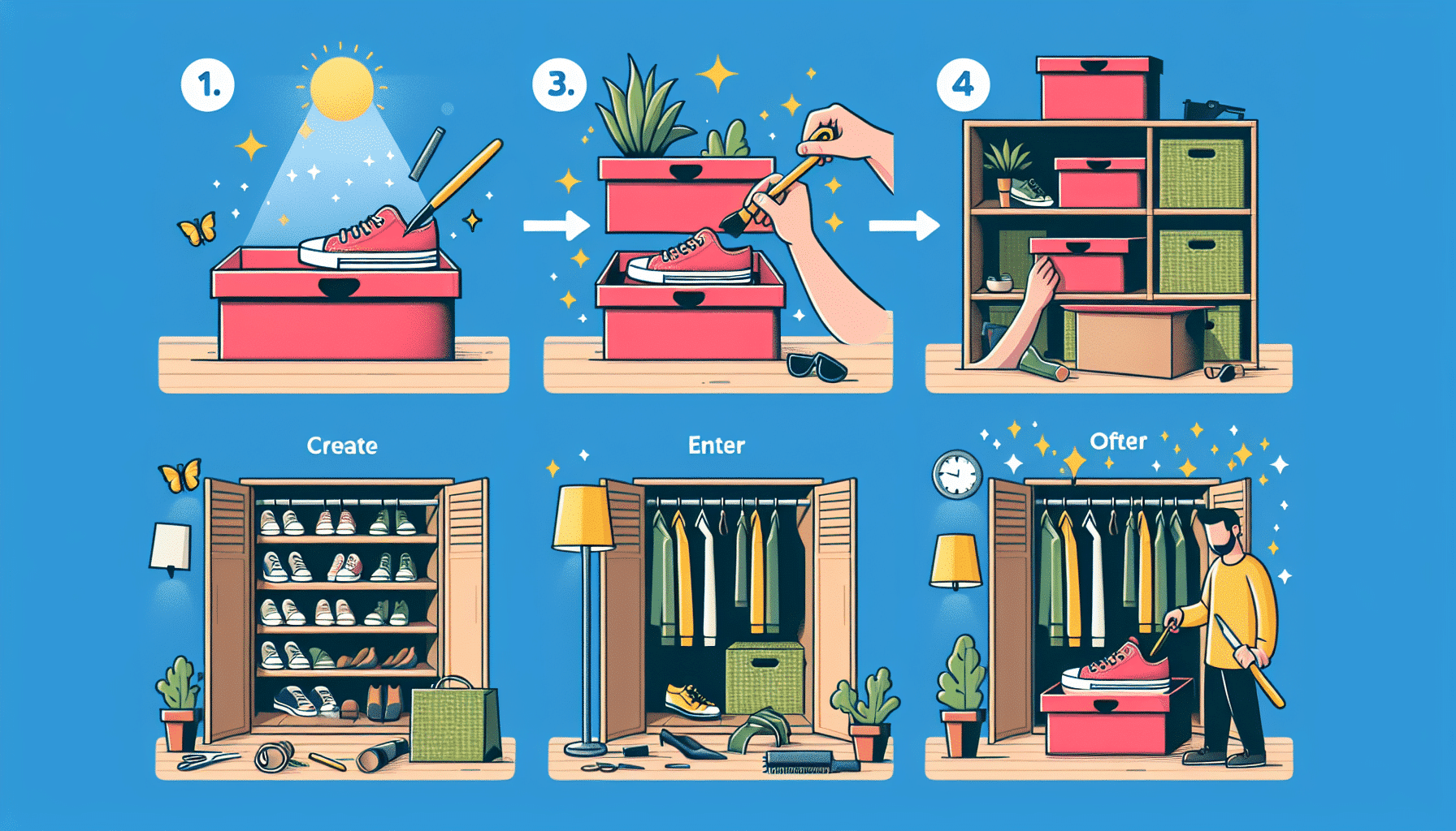 Reutiliza y Organiza: Ideas Creativas para tus Cajas de Zapatos Dentro y Fuera del Armario