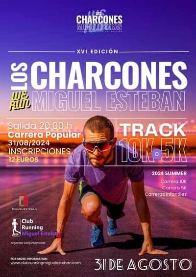 Miguel Esteban celebrará el 31 de agosto la XVI Carrera Popular ‘Los Charcones 10 k’