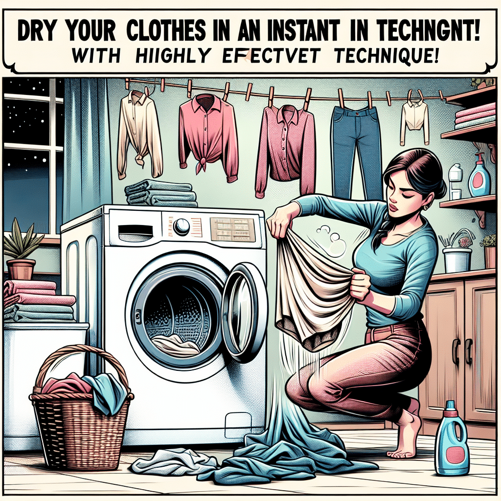 ¡Seque Su Ropa en un Instante con Esta Técnica Eficaz!