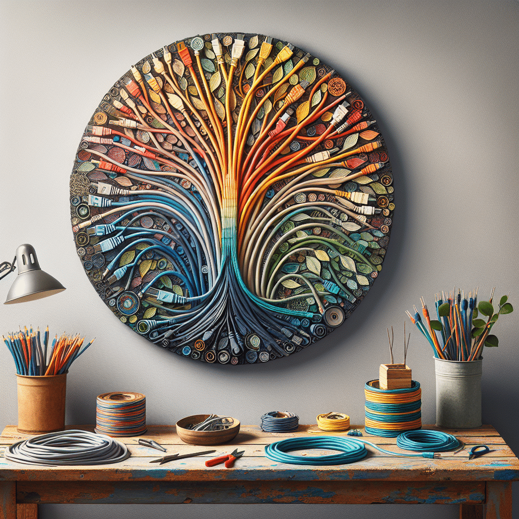 Transforma Tus Viejos Cables en Arte Decorativo: Una Idea Creativa para Reciclar