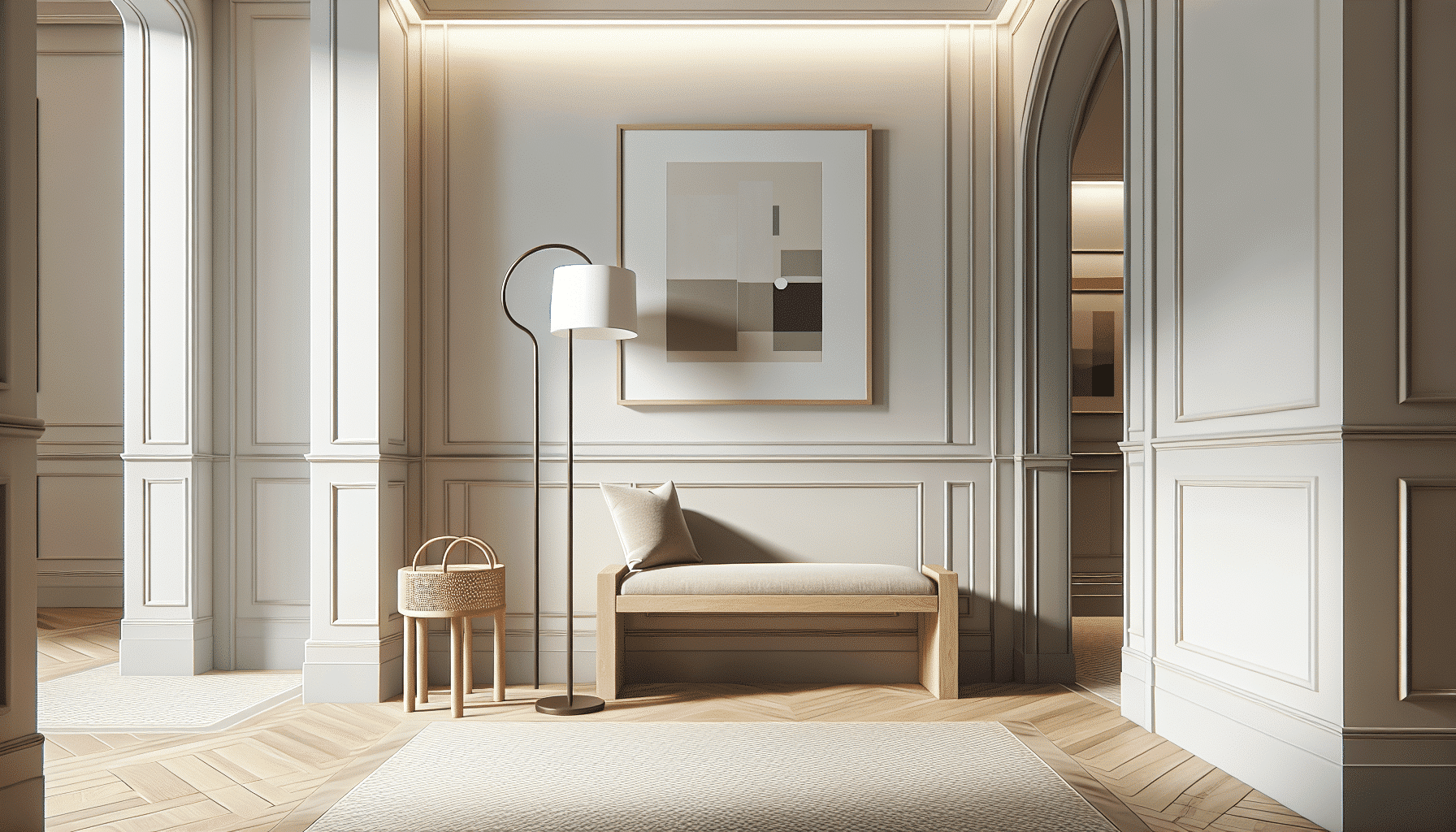 Banco Elevado de Estilo Minimalista: La Adición Perfecta para tu Recibidor