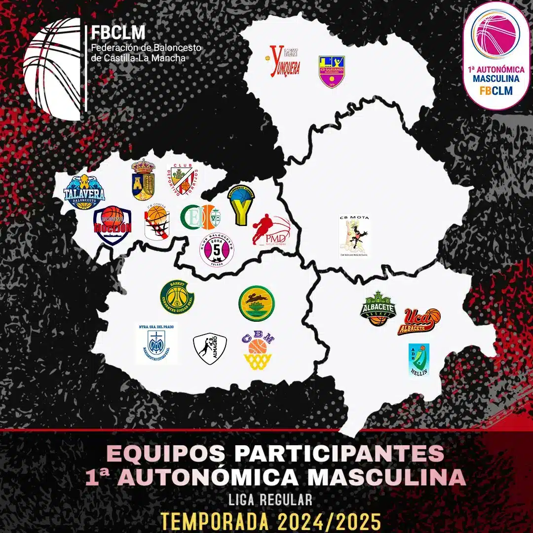 Calendario Oficial 2024-2025: 1ª Autonómica Masculina de Castilla-La Mancha en #Auto1MAS