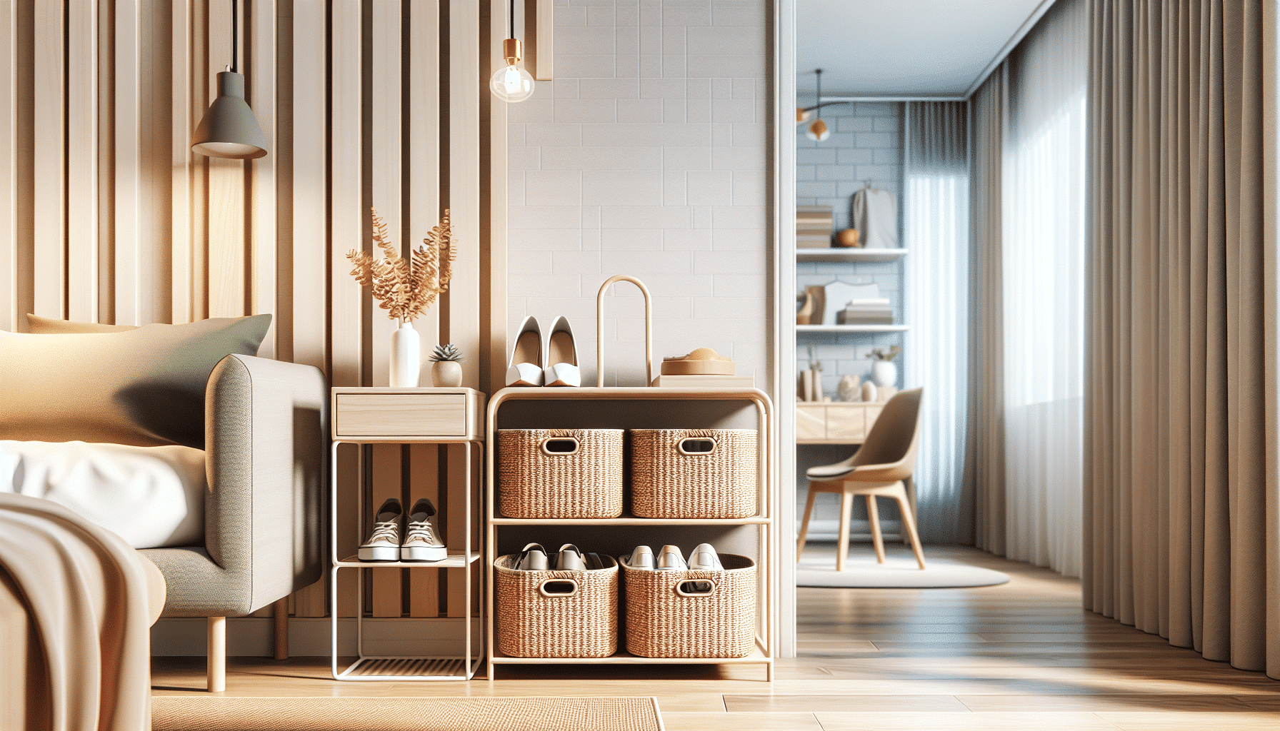 Cesta Multifuncional de Zara Home: Organización Eficiente para Zapatos en Espacios Reducidos