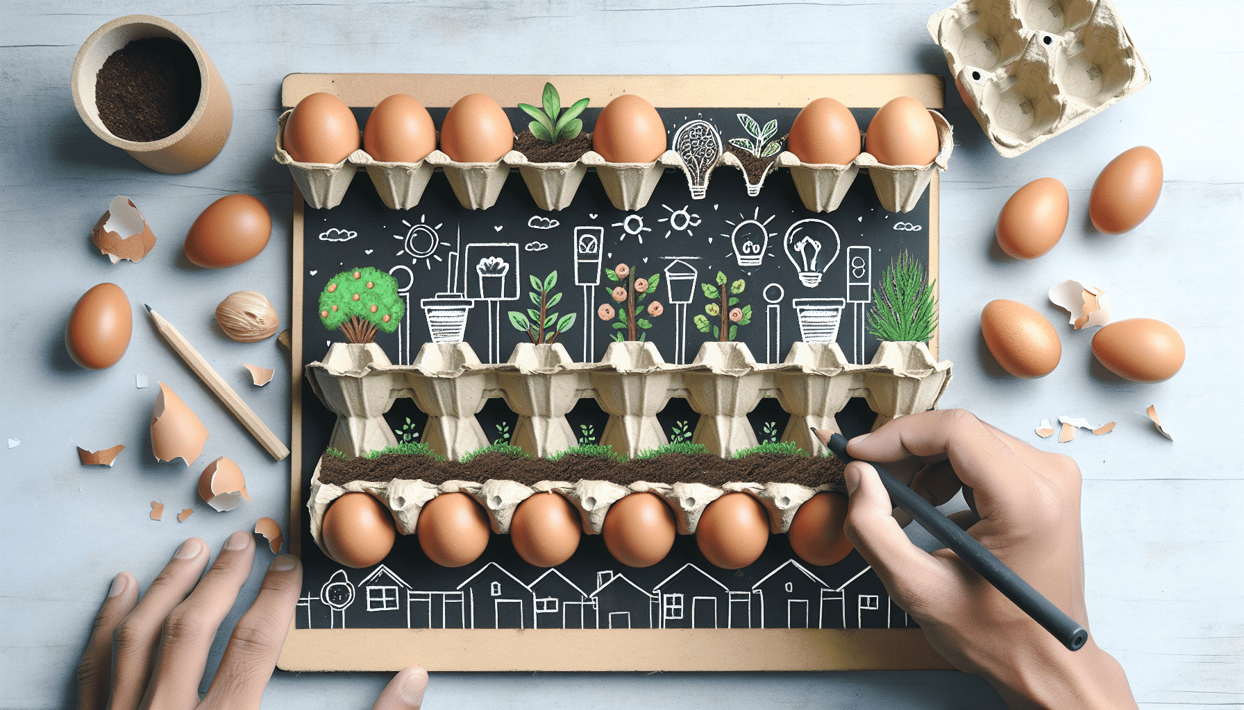 Transforma Tus Cartones de Huevos en Herramientas Eco-Friendly para Tu Jardín