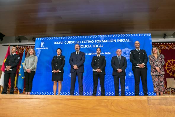 El Gobierno regional da la bienvenida a 68 nuevos agentes de la Policía Local que se integran en 23 municipios de Castilla-La Mancha.