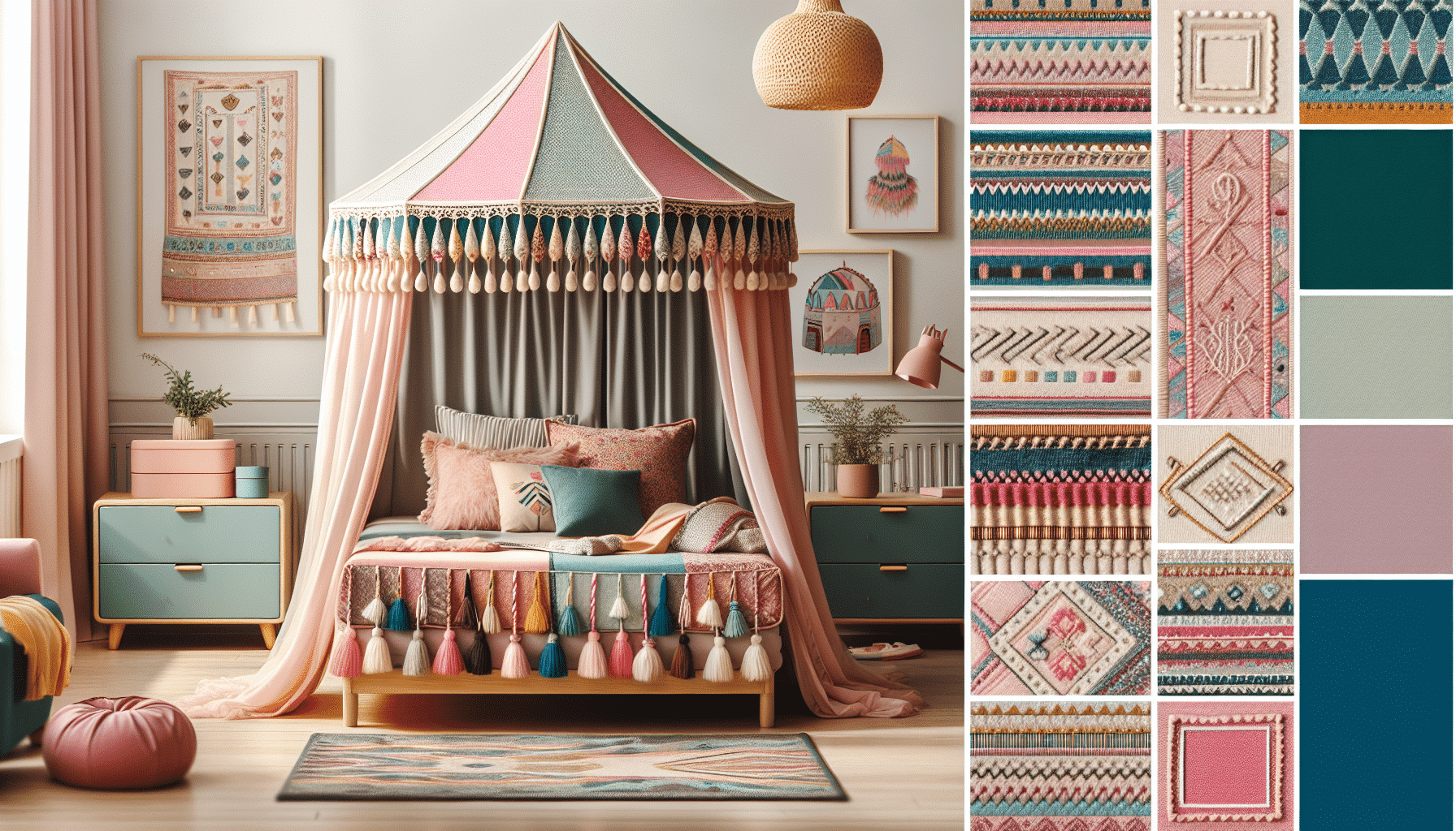 Decoración Infantil de Ensueño: Cómo Transformar la Habitación con Doseles, Textiles y Estilo