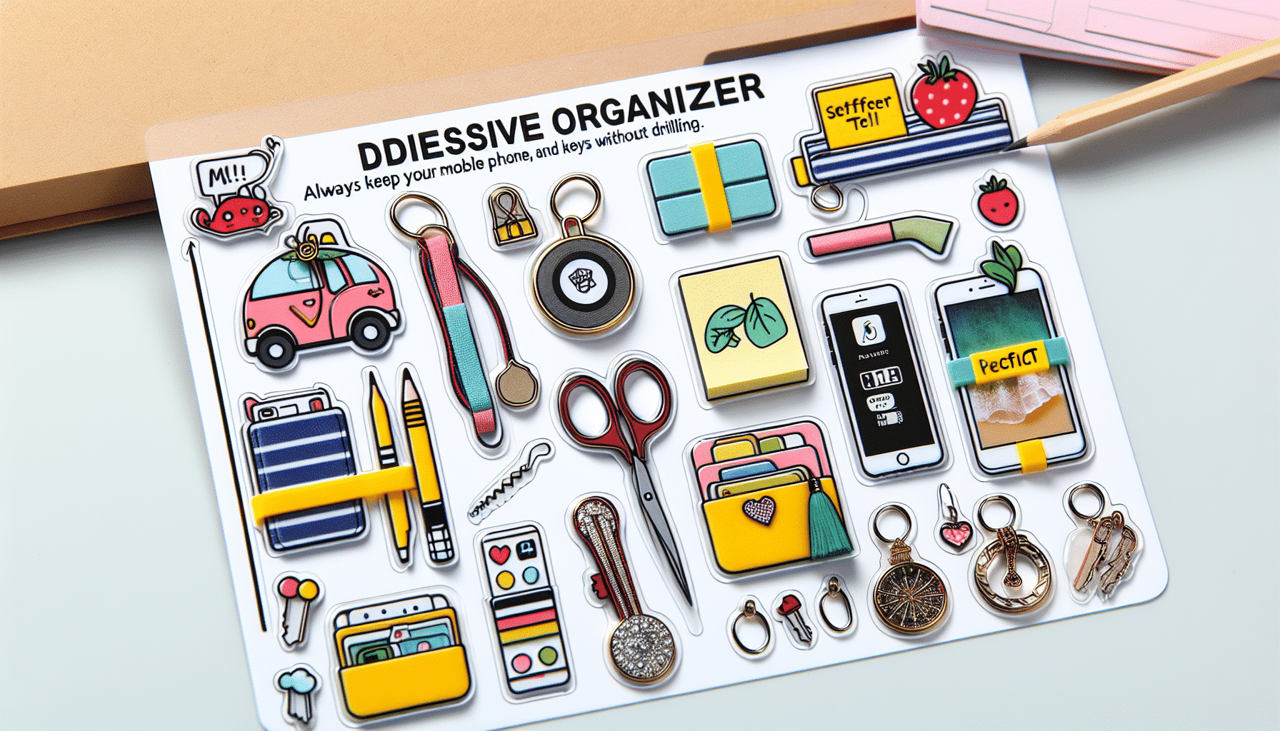 Organizadores Adhesivos: Soluciones Prácticas para Tener Tu Móvil, Pendientes y Llaves Siempre a Mano Sin Necesidad de Taladrar