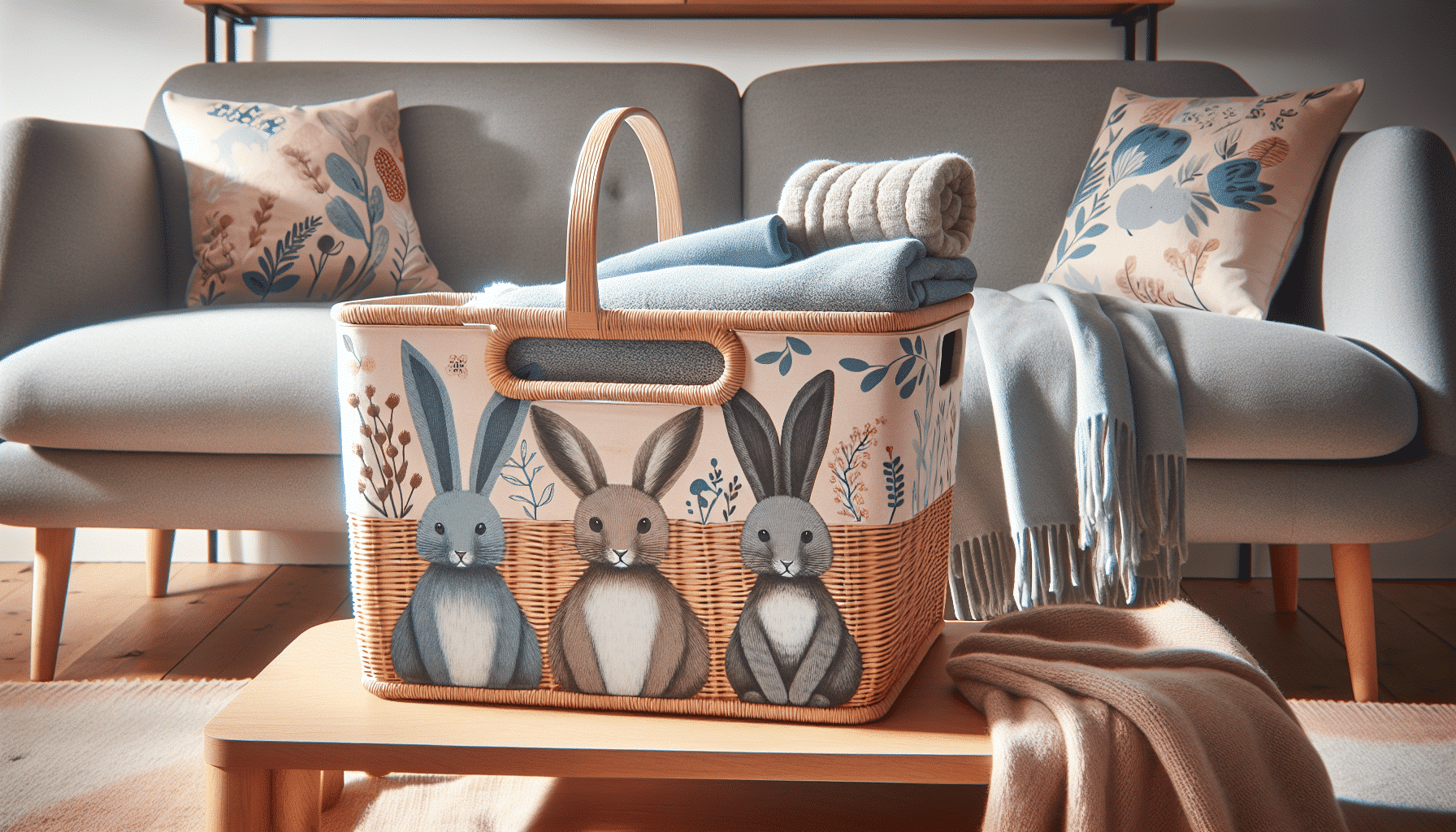 Primark Lanza Elegantes Cestas para Almohadas y Mantas de Sofá