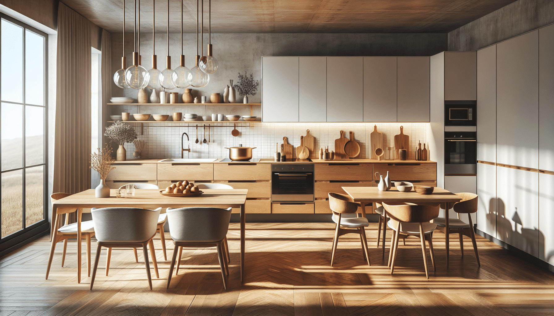 Fusión Elegante: Inspiración en la Cocina con Estilo Nórdico y Mid-Century Modern