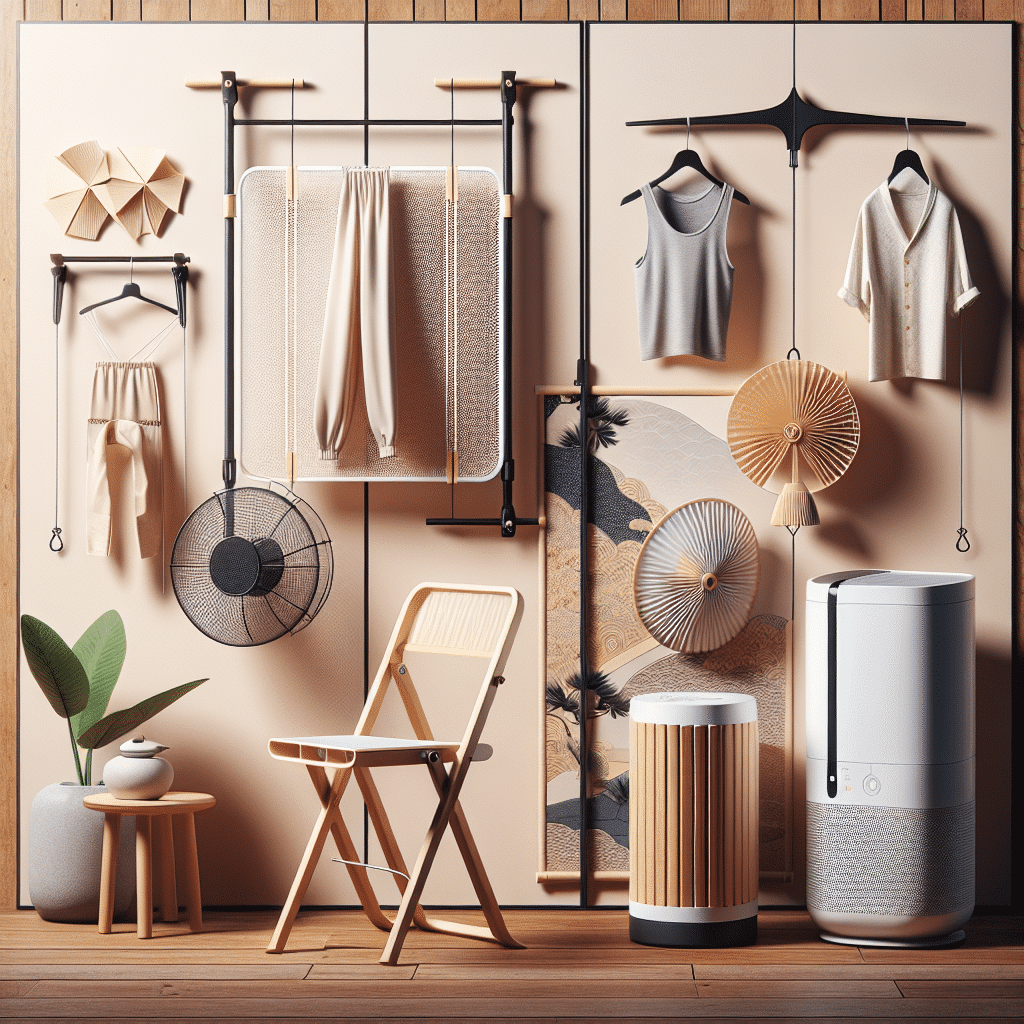 Cuatro Innovadores Gadgets de Zara Home Inspirados en el Método Japonés para Secar Ropa en Casa