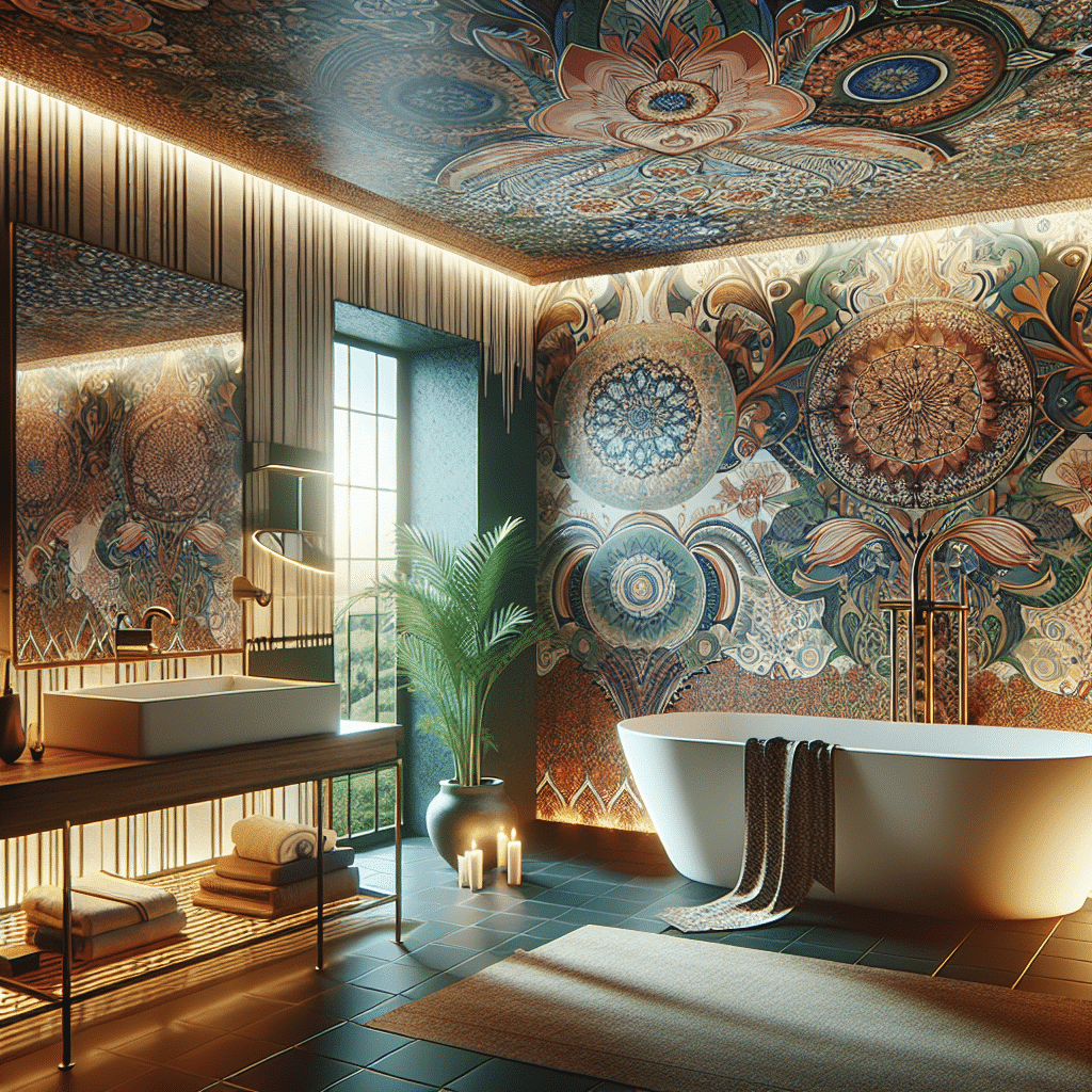 Revoluciona tu Baño: El Impacto del Papel Tapiz Magistral