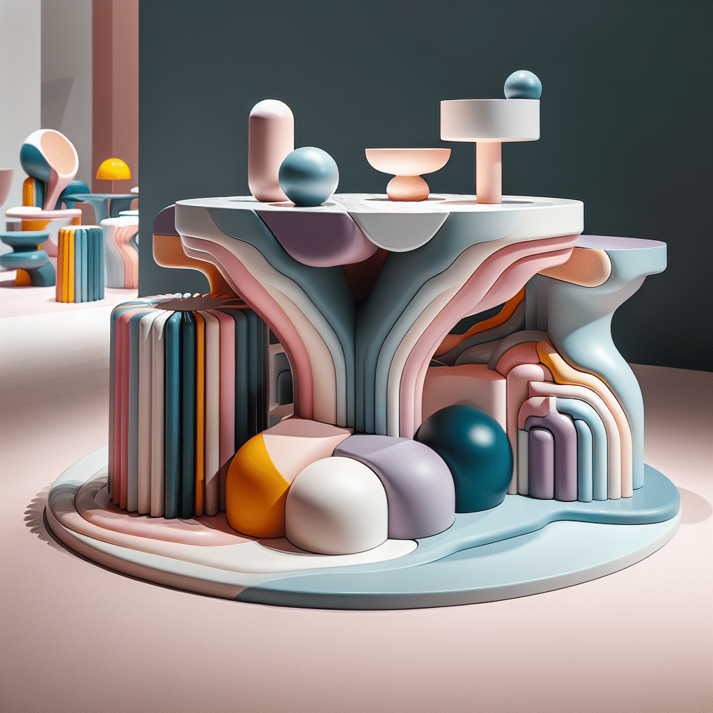 Deslumbrante Mesa Auxiliar Revoluciona el Diseño Interior con su Vibrante Paleta Cromática