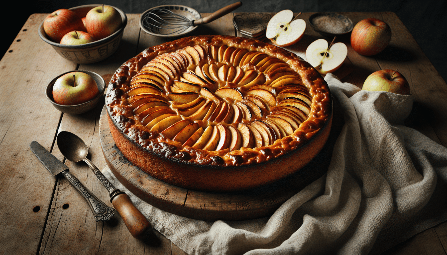 Delicia Normanda: Bizcocho de Manzana con Tradición y Sabor Auténtico