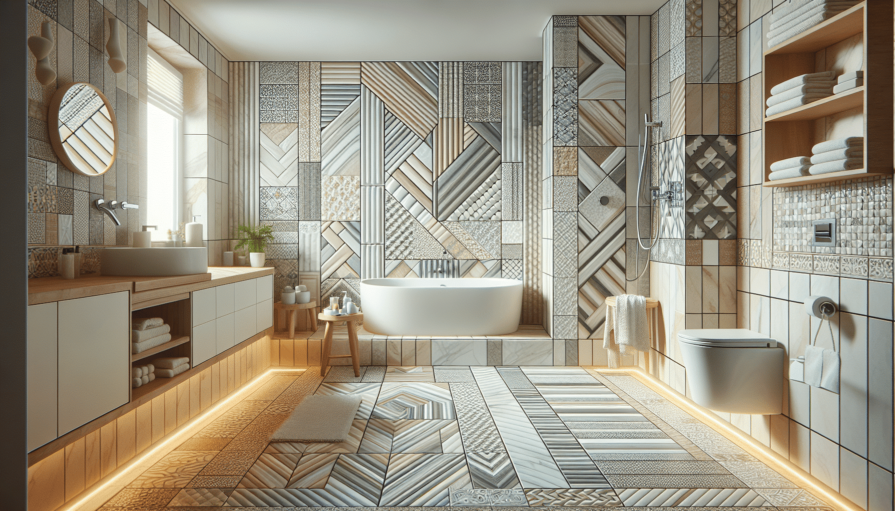 Cómo Elegir Azulejos para Maximizar el Espacio en Baños Pequeños