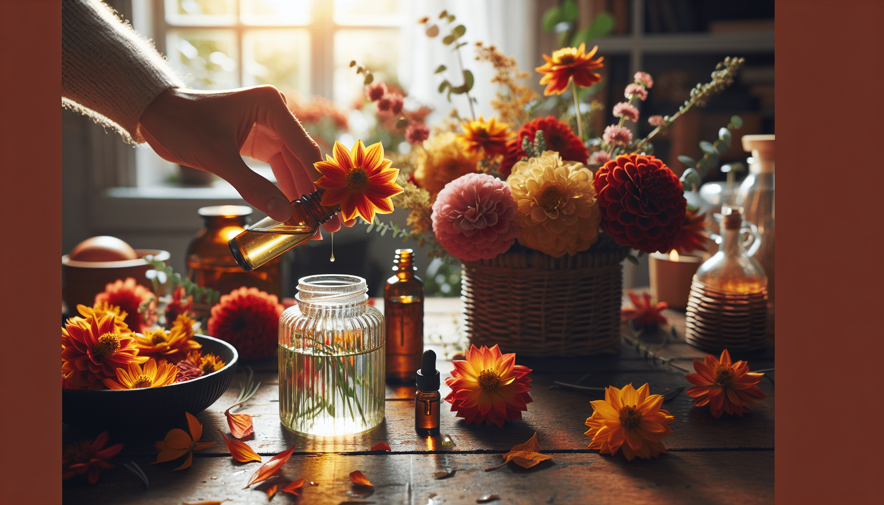 Guía para Elaborar un Ambientador Natural con Esencias Florales de Otoño