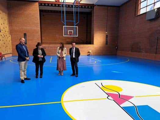 Finaliza la remodelación del pabellón deportivo en el Instituto Gabriel Alonso de Herrera de Talavera de la Reina.