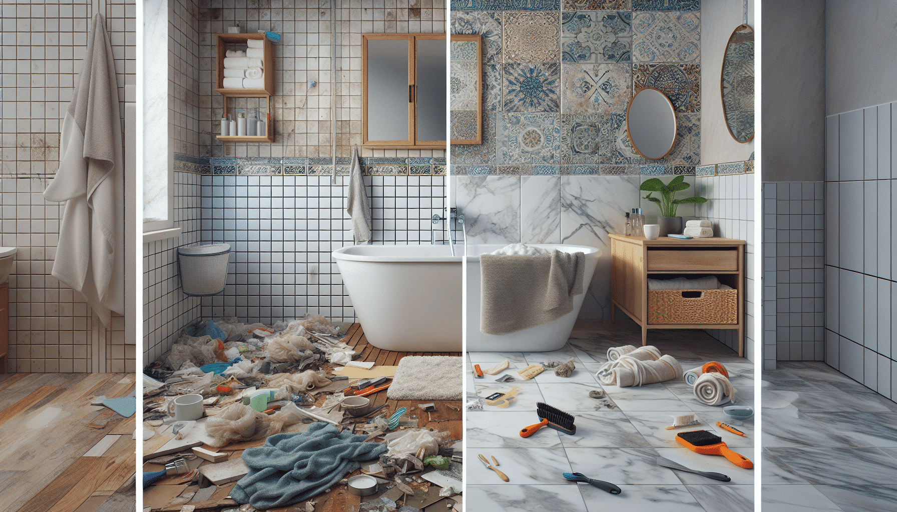 De Aseo Descuidado a Baño Sofisticado: Renovación con Azulejos Leroy Merlin y Toques de Estilo Ikea