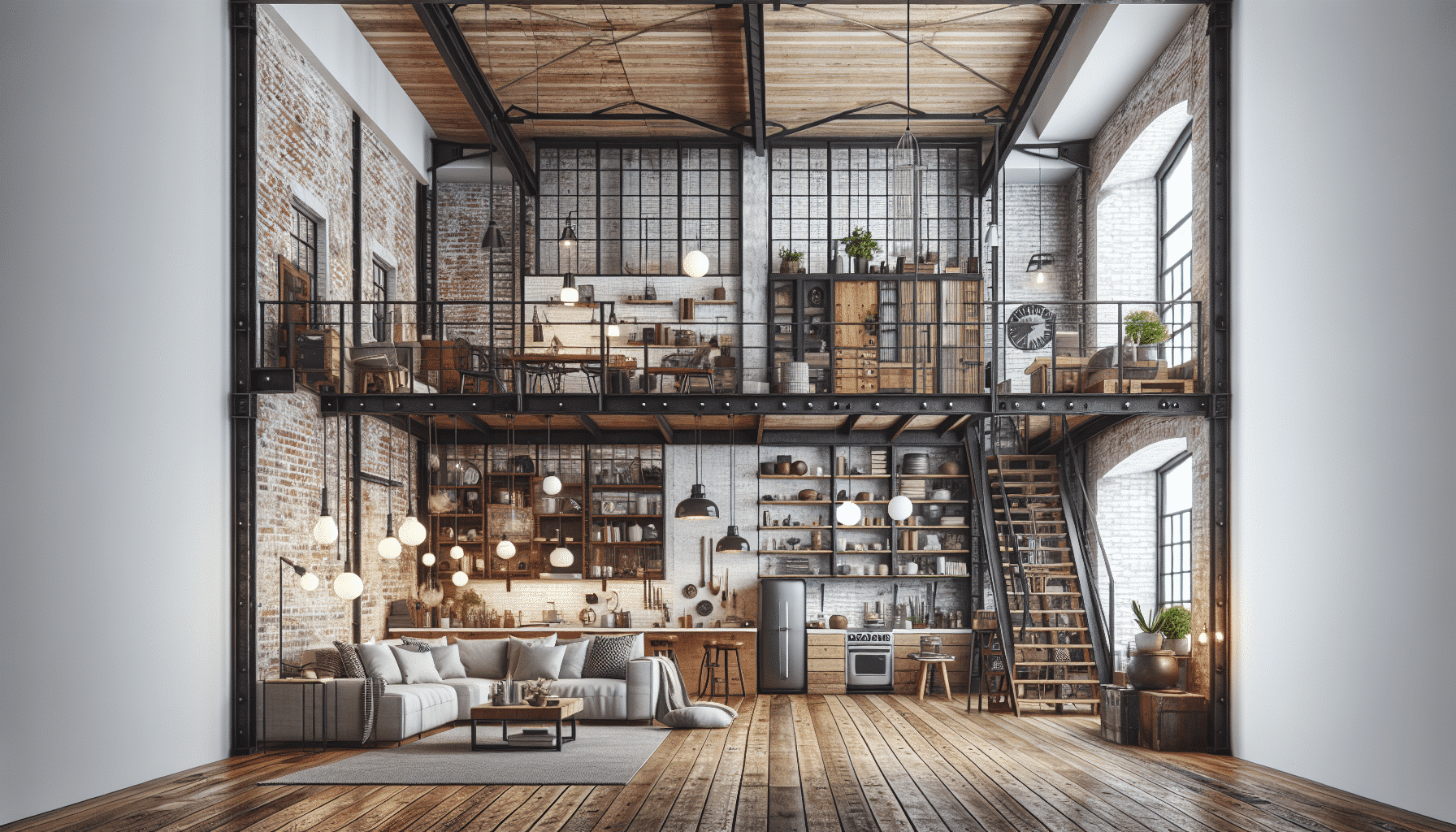 Loft de Williamsburg: Un Encuentro entre Ladrillo, Madera y Textiles en un Entorno Industrial Encantador