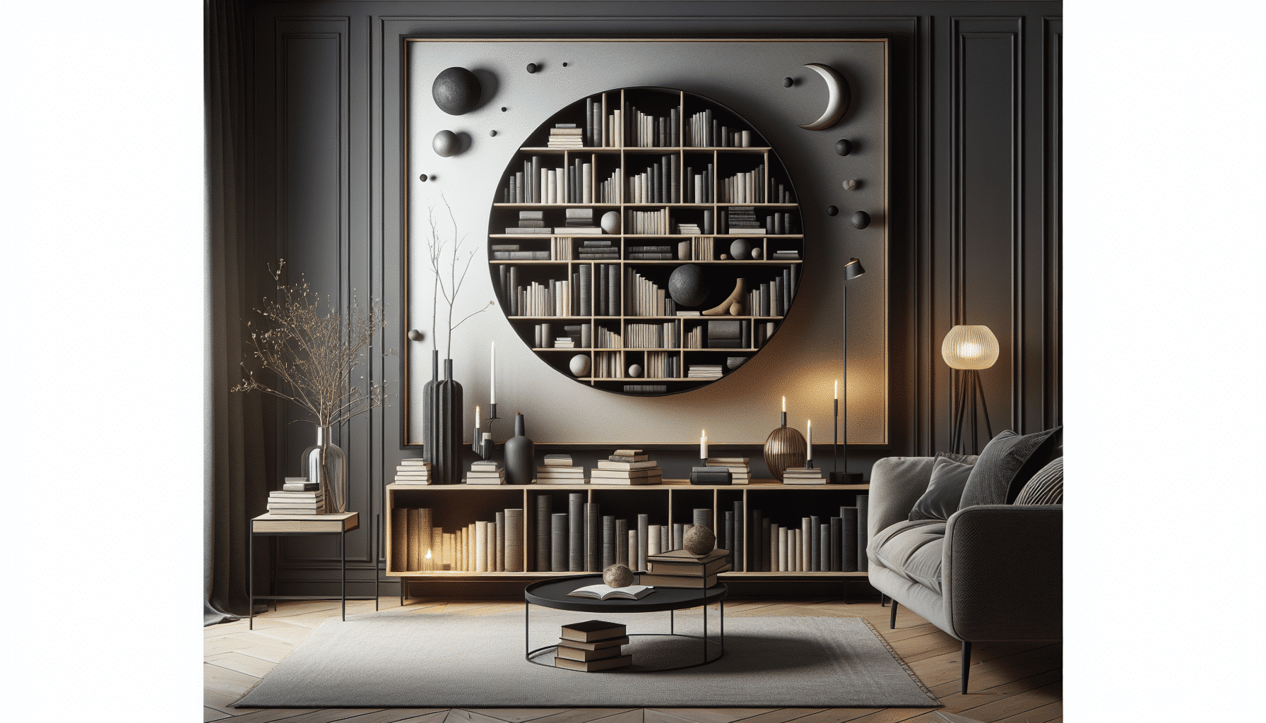 Bibliotecas Personalizadas: Inspiraciones Eternas para un Salón de Estilo Nórdico