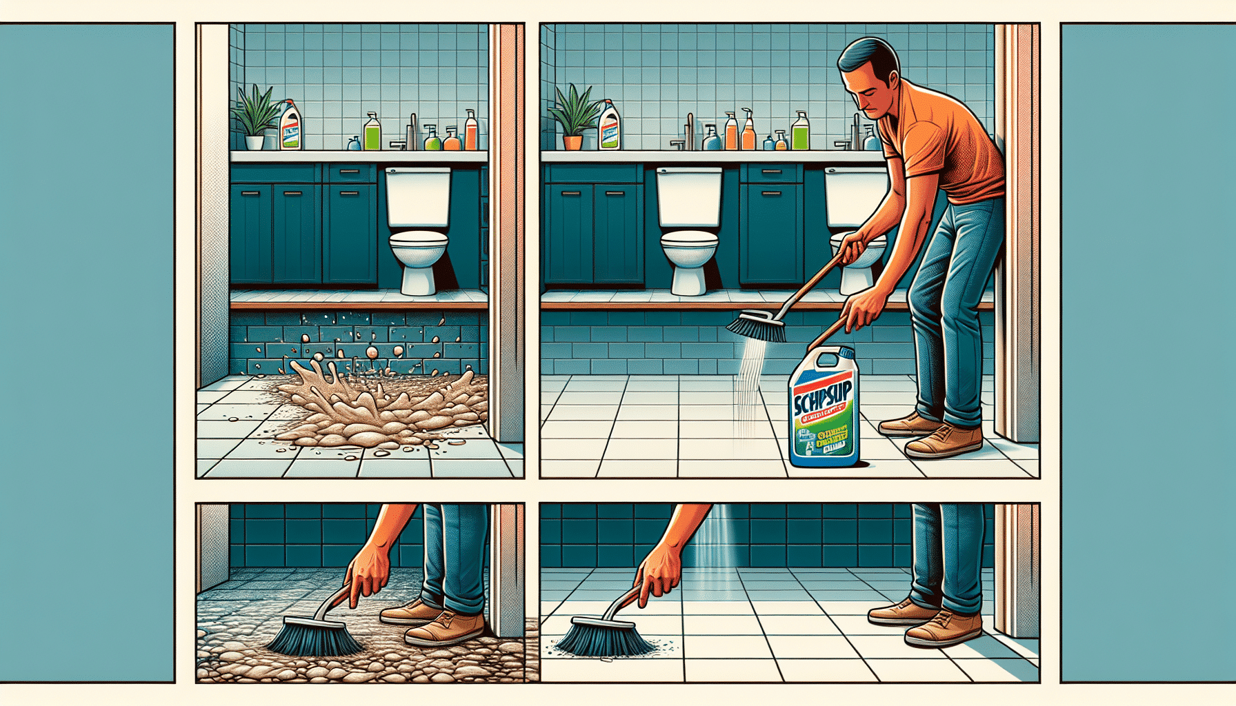 Limpieza Efectiva: Descubre la Mezcla Viral Que Revitaliza Juntas de Suelo, Baño y Cocina en una Sola Pasada