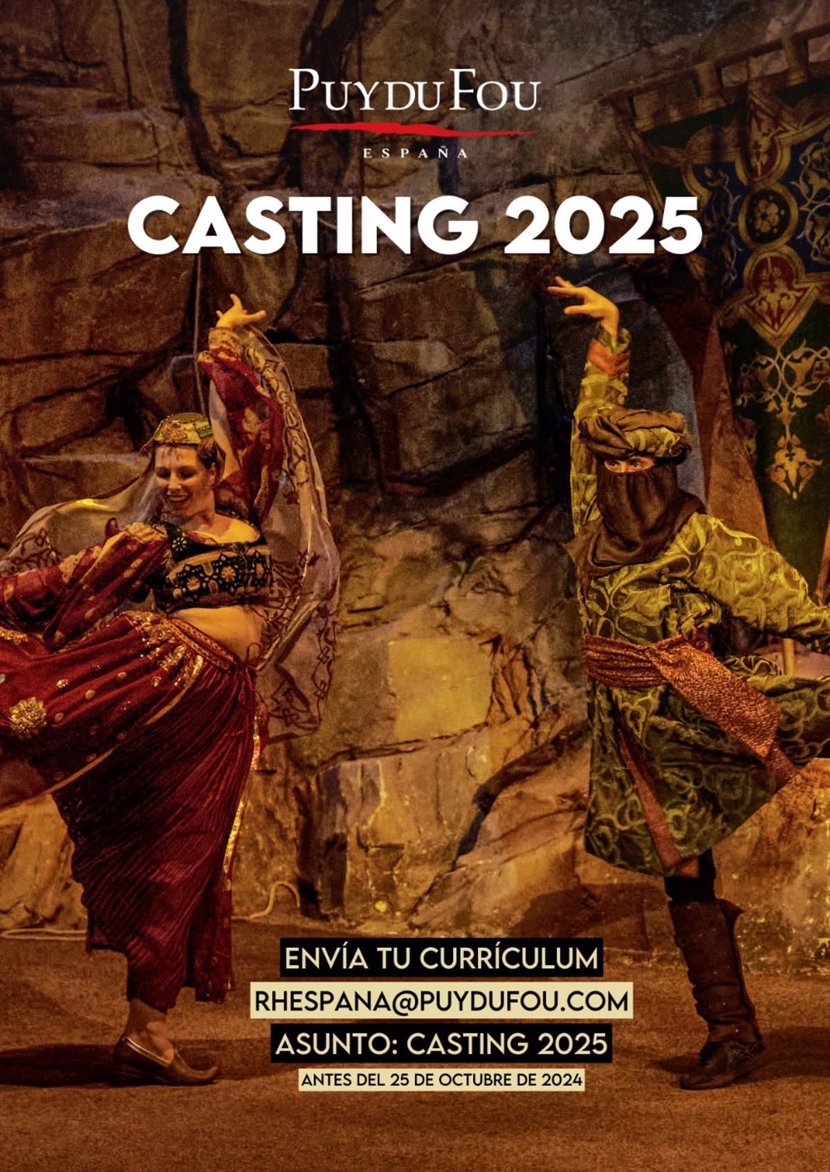 Puy du Fou abre convocatorias para acróbatas y bailarines de cara a la temporada 2025, brindando oportunidades excepcionales para los talentos.