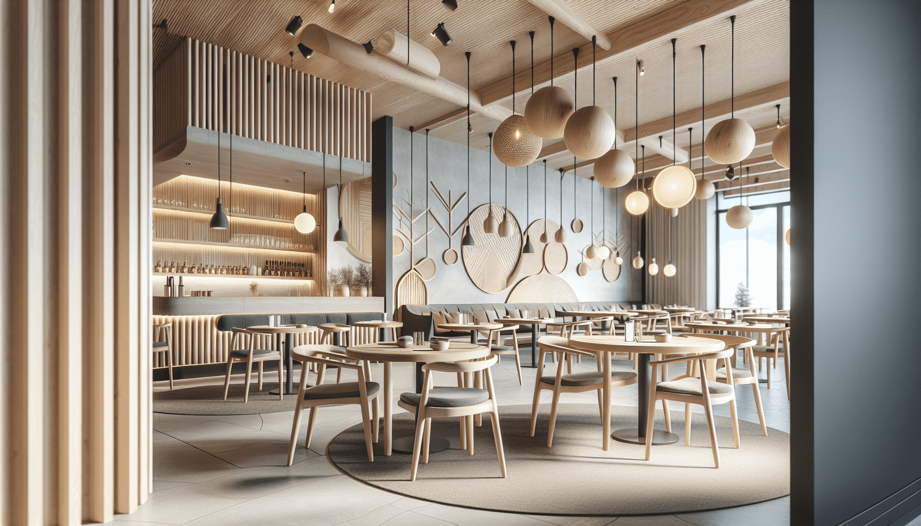 Restaurante Iris: Elegancia Nórdica en un Ambiente Espacial