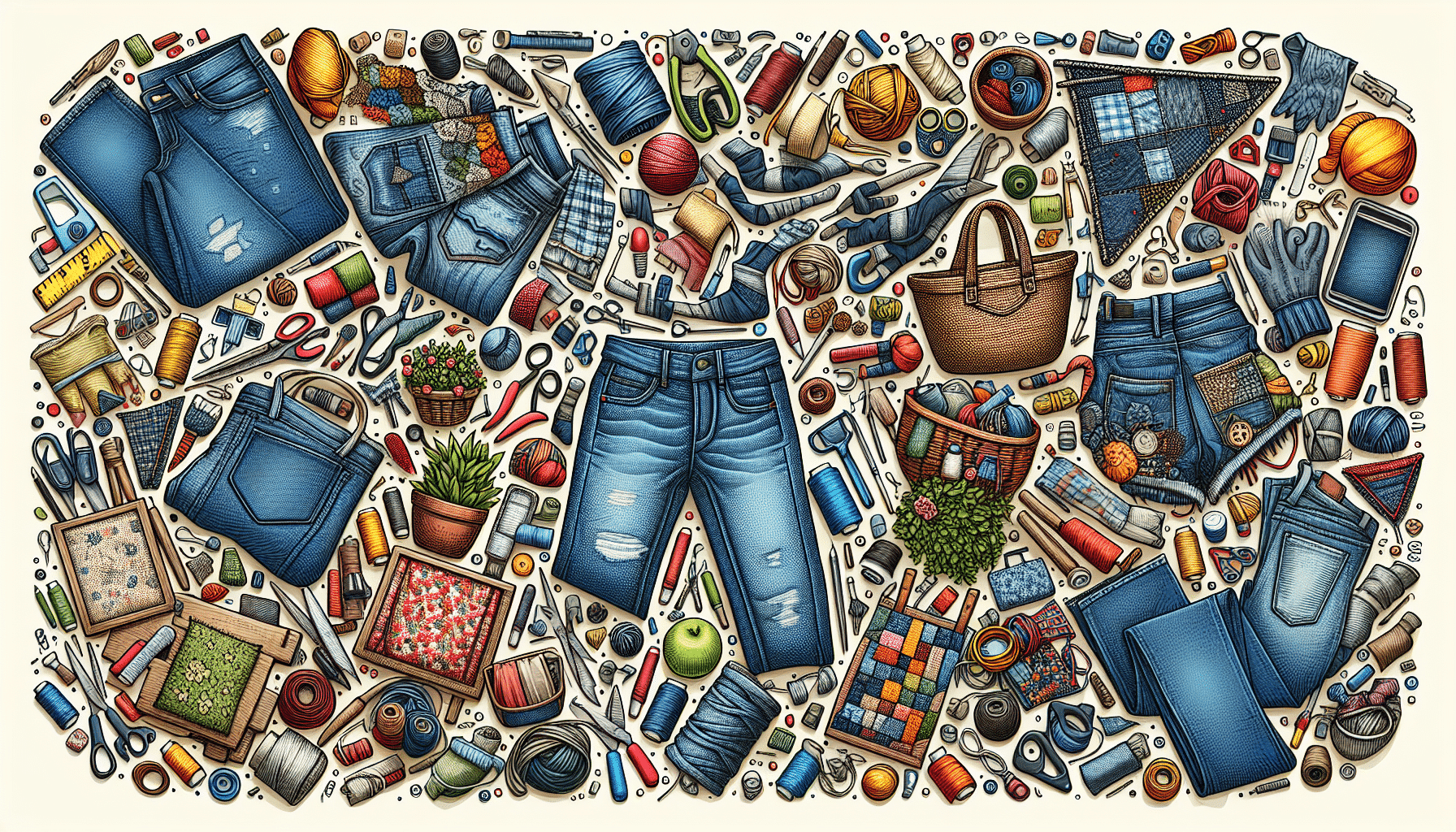 ¡Renueva Tus Jeans Antiguos: Inspiración para Reutilizarlos Creativamente!