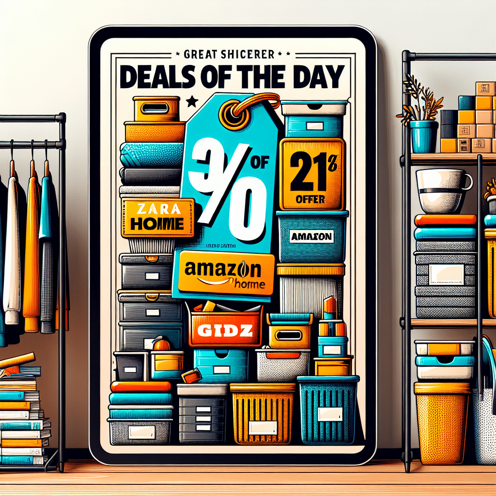 Grandes Descuentos del Día en Soluciones de Almacenamiento y Organización para el Hogar: Zara Home, Amazon y Lidl