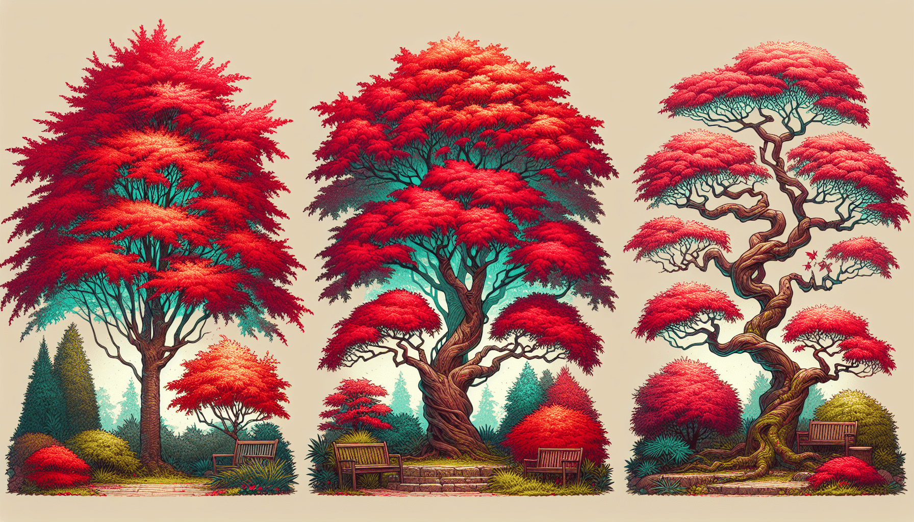 Tres Variedades de Árboles Escarlata para Revitalizar tu Jardín con Color