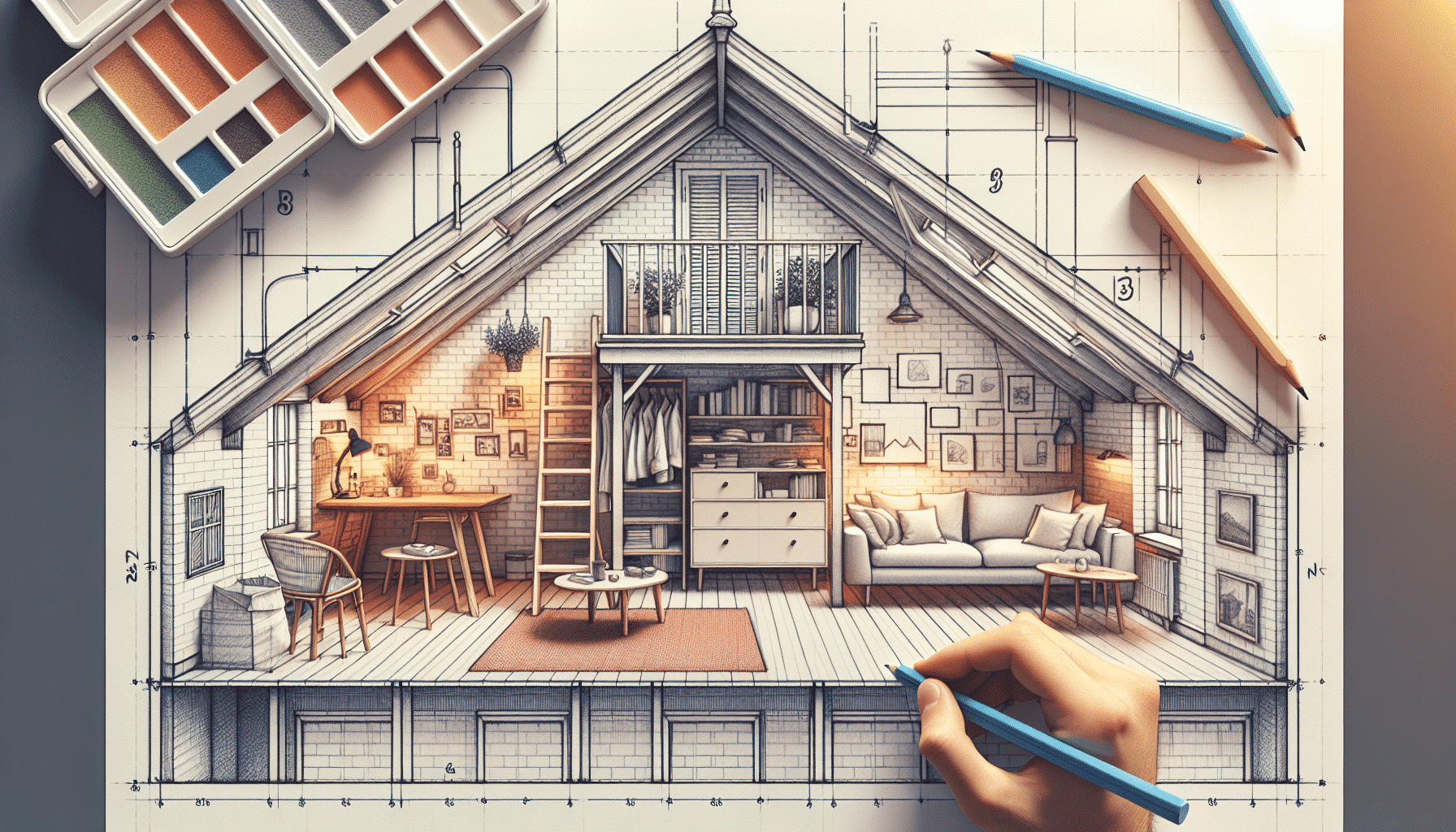 Ático de 70 m² en Malasaña, Madrid: Espacio Funcional con Diseño Minimalista y Ligero