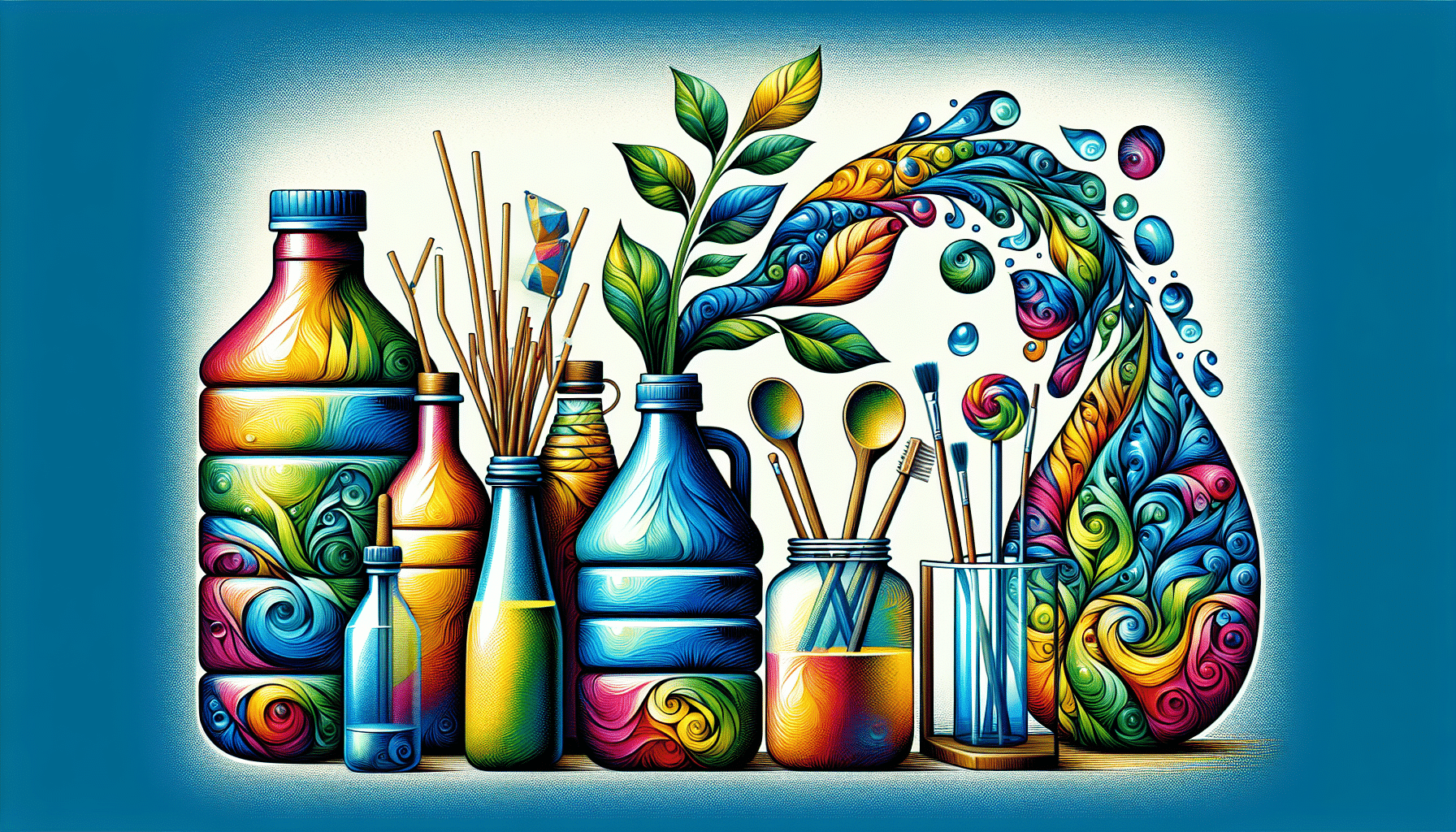 Artesanía Ecológica: Creaciones Innovadoras con Botellas y Garrafas Reutilizadas