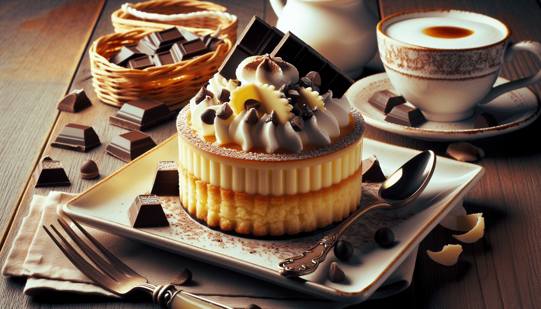 La Dulzura Suprema: Natillas de Chocolate Blanco de Delikatissen