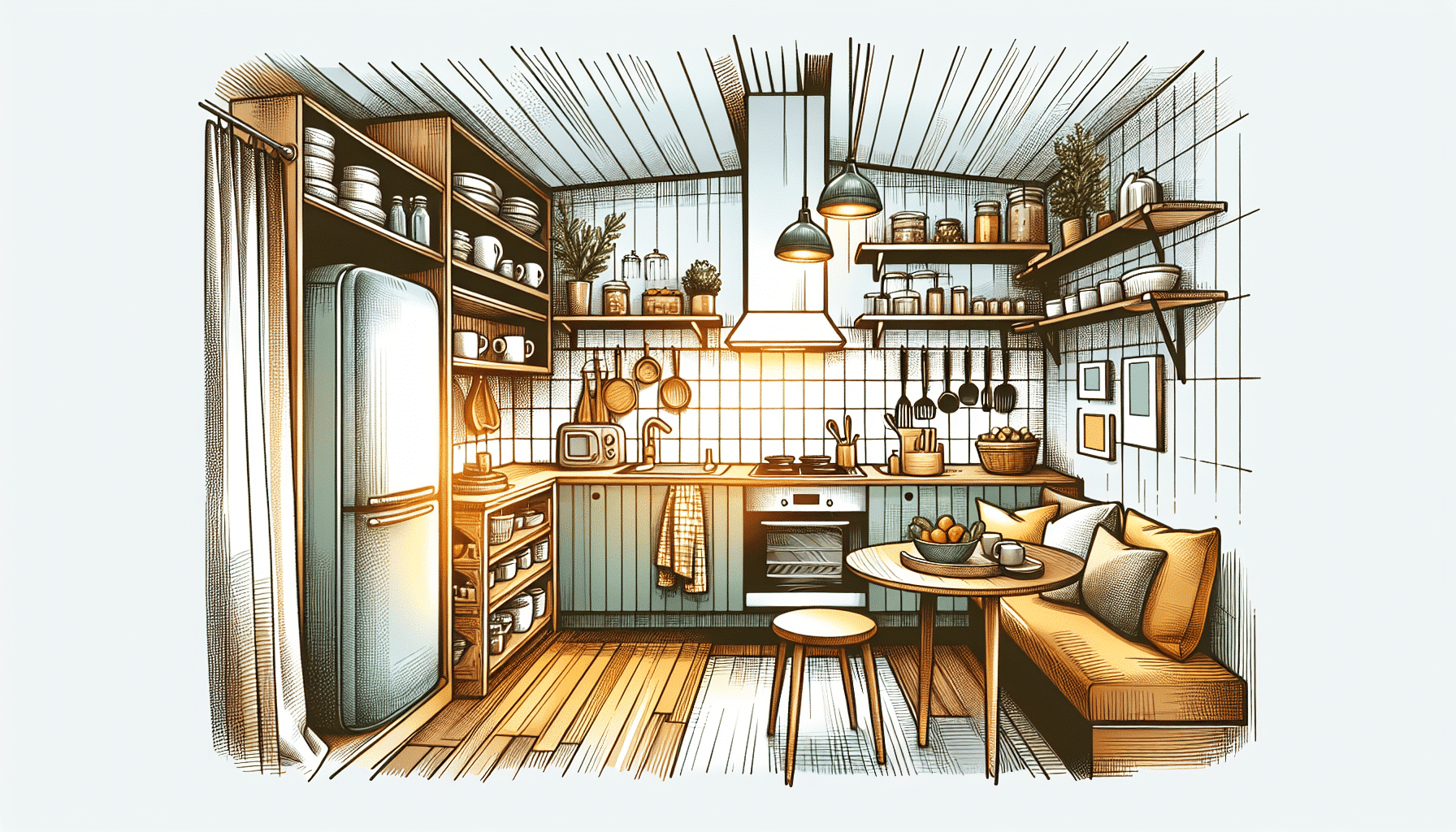 Transformación Inteligente: Diseños Funcionales y Elegantes para Cocinas Compactas