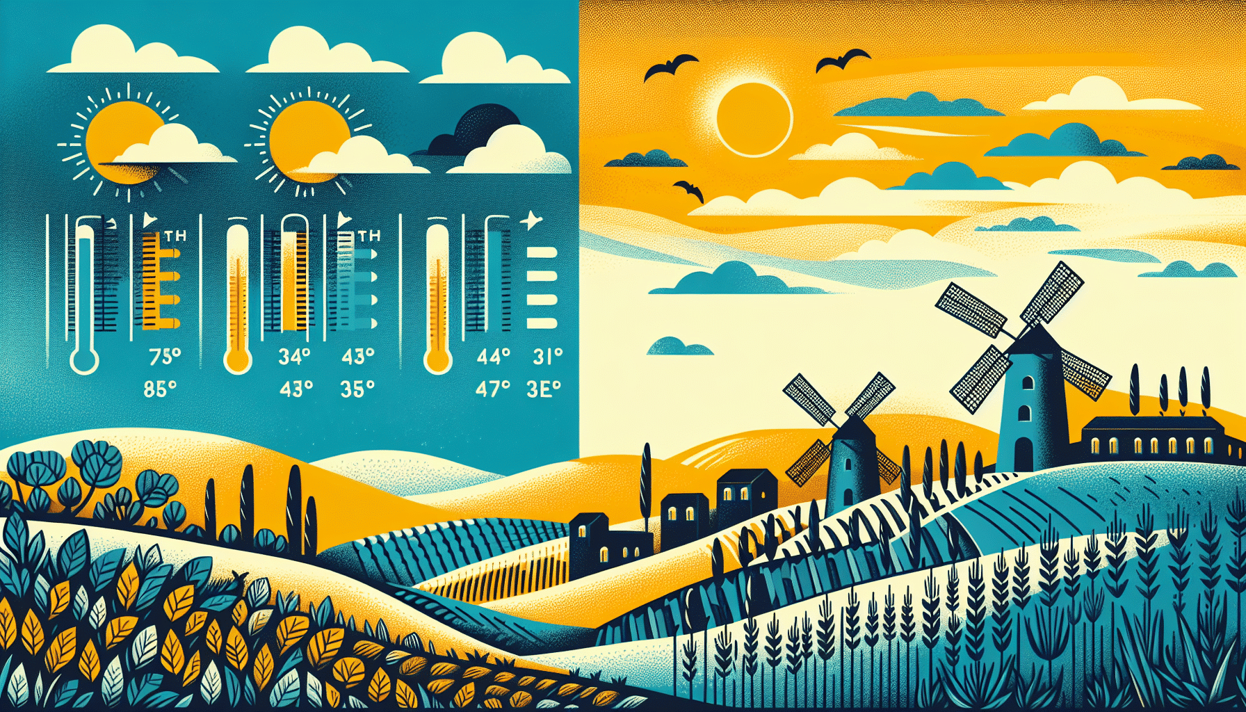 Pronóstico del Tiempo para Este Viernes en Castilla-La Mancha: Aumento Generalizado de las Temperaturas