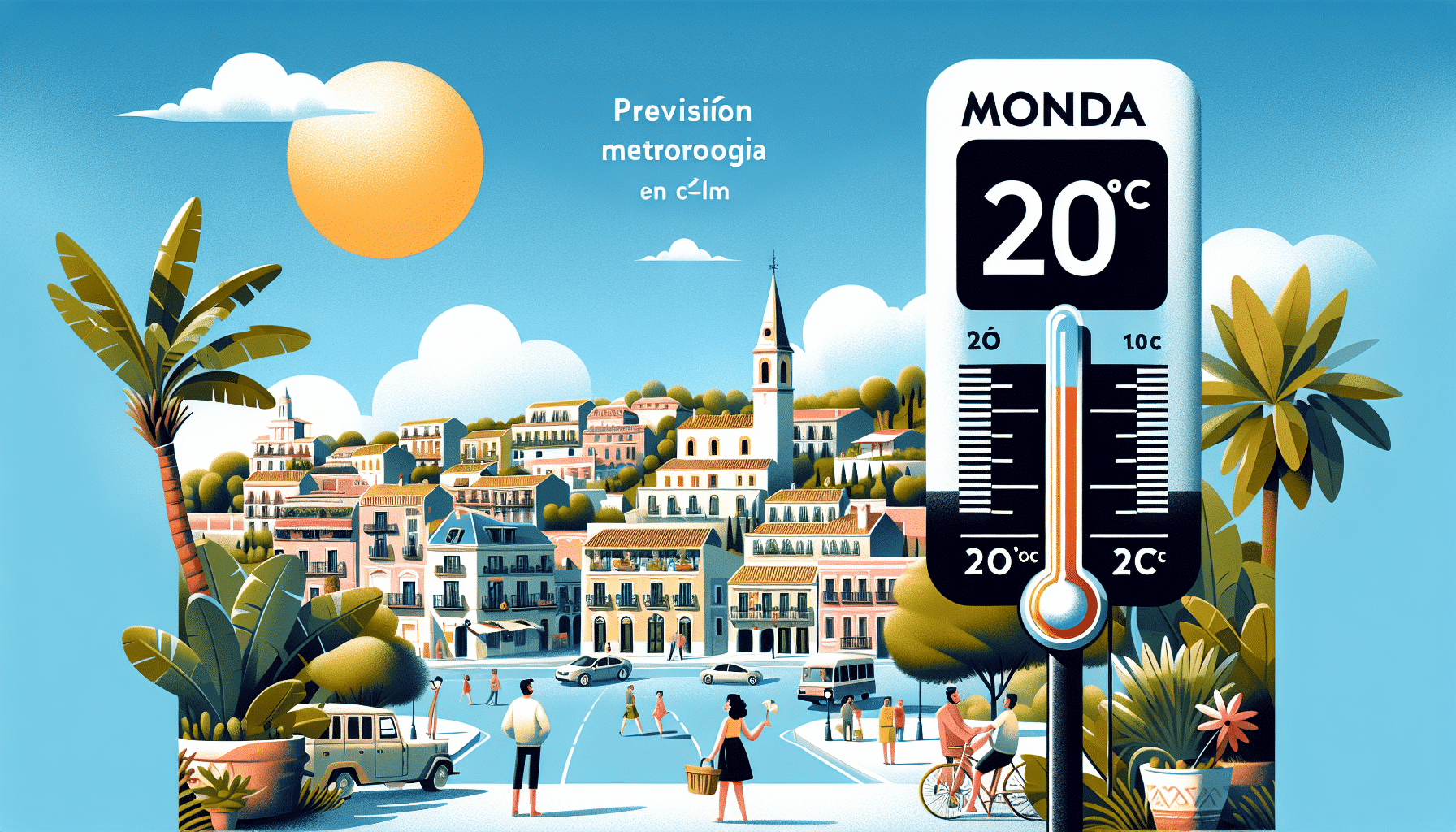 Pronóstico del tiempo para el lunes en C-LM: cielos claros y temperaturas alrededor de los 20ºC.
