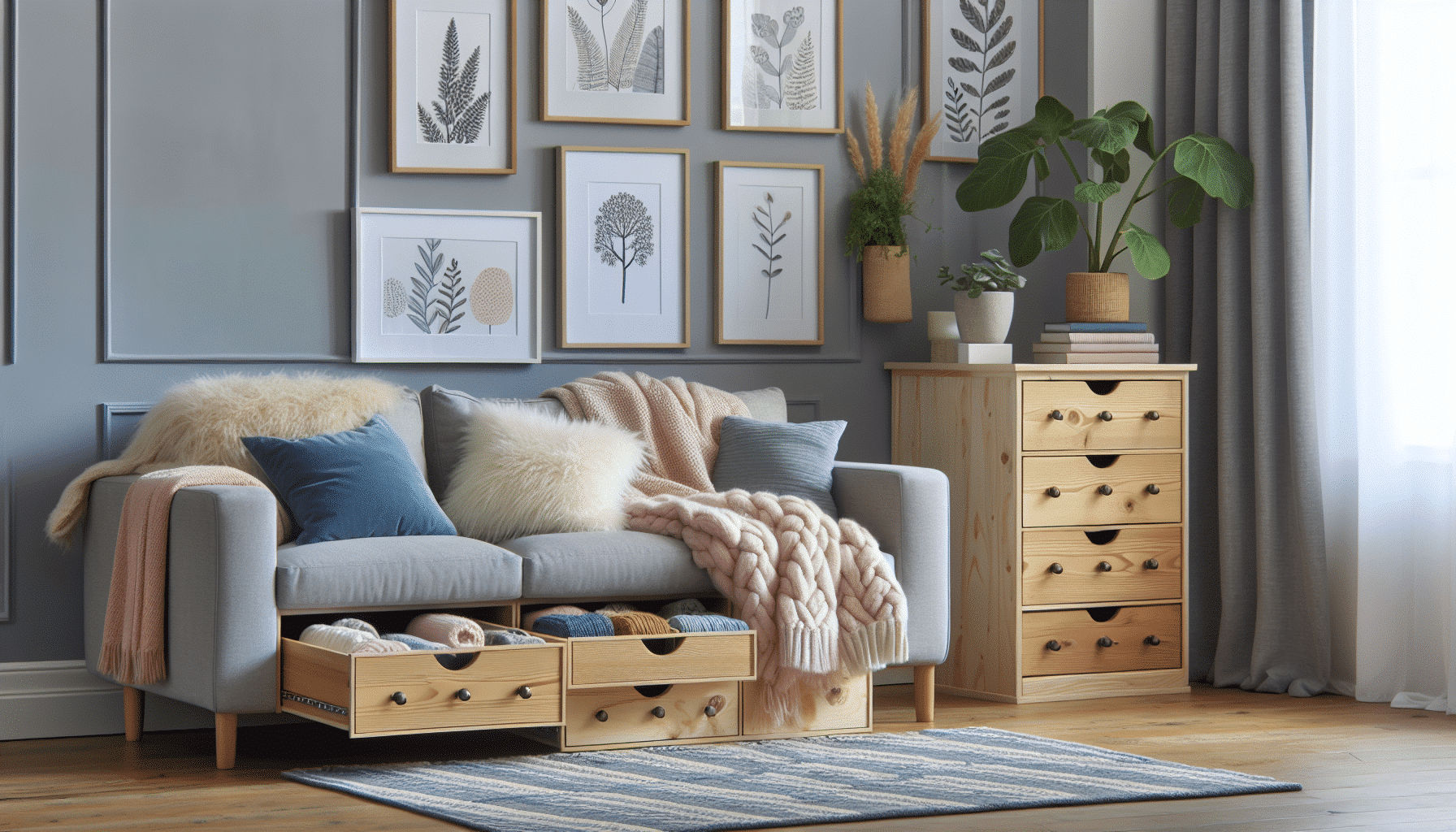 Aprovecha Cajones Reutilizados para Organizar y Embellecer Salones Compactos