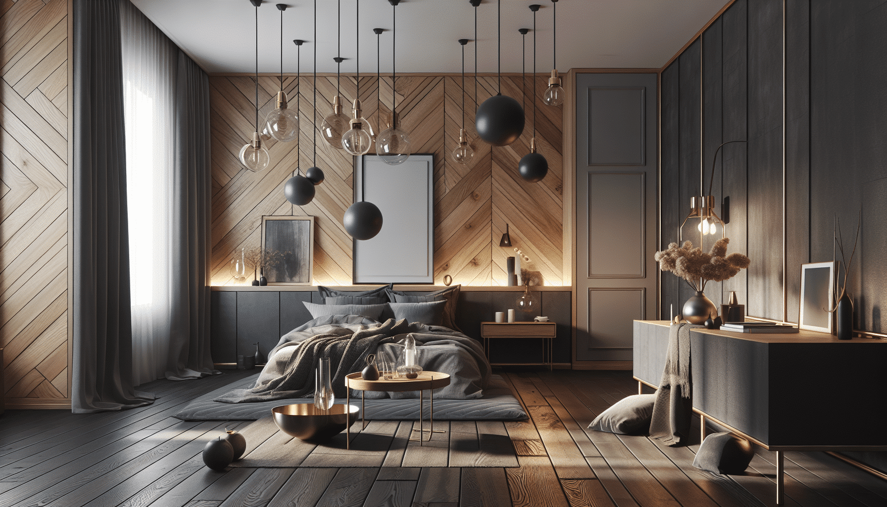 Elegancia Nórdica: Transformando Espacios con Suelos de Madera Oscura