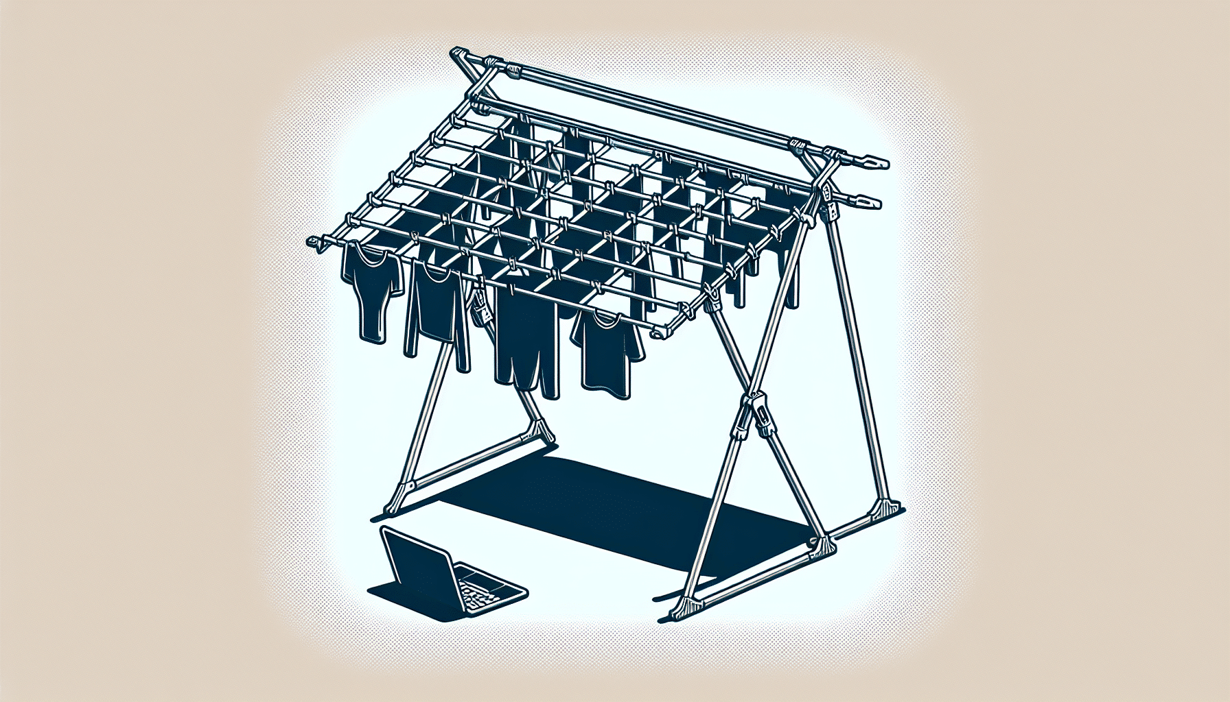 Revolución en el Secado: Tendedero Plegable y Extensible Japonés para el Hogar